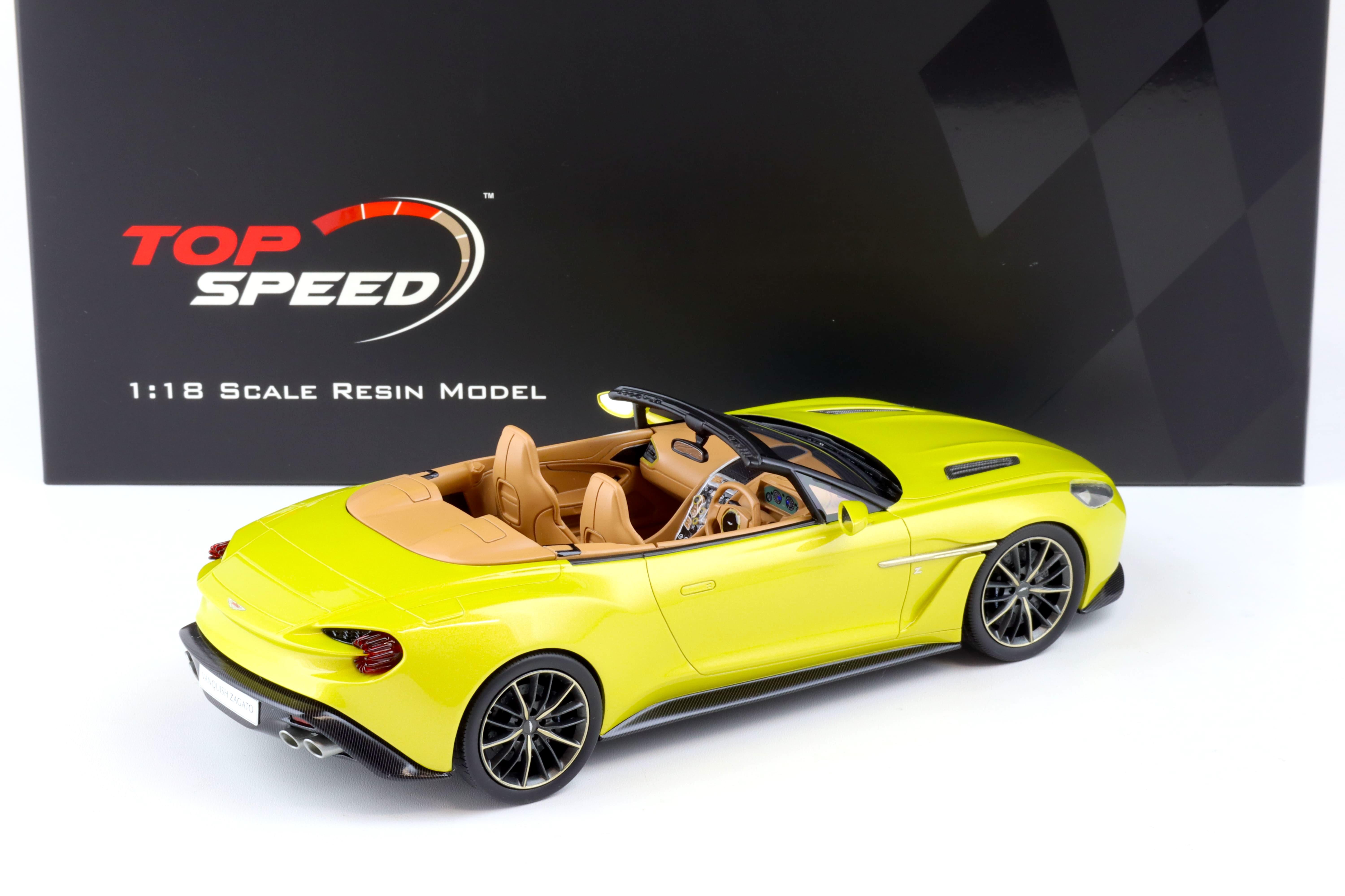 1:18 Top Speed Aston Martin Vanquish Zagato Volante Cosmopolitan yellow TS0215