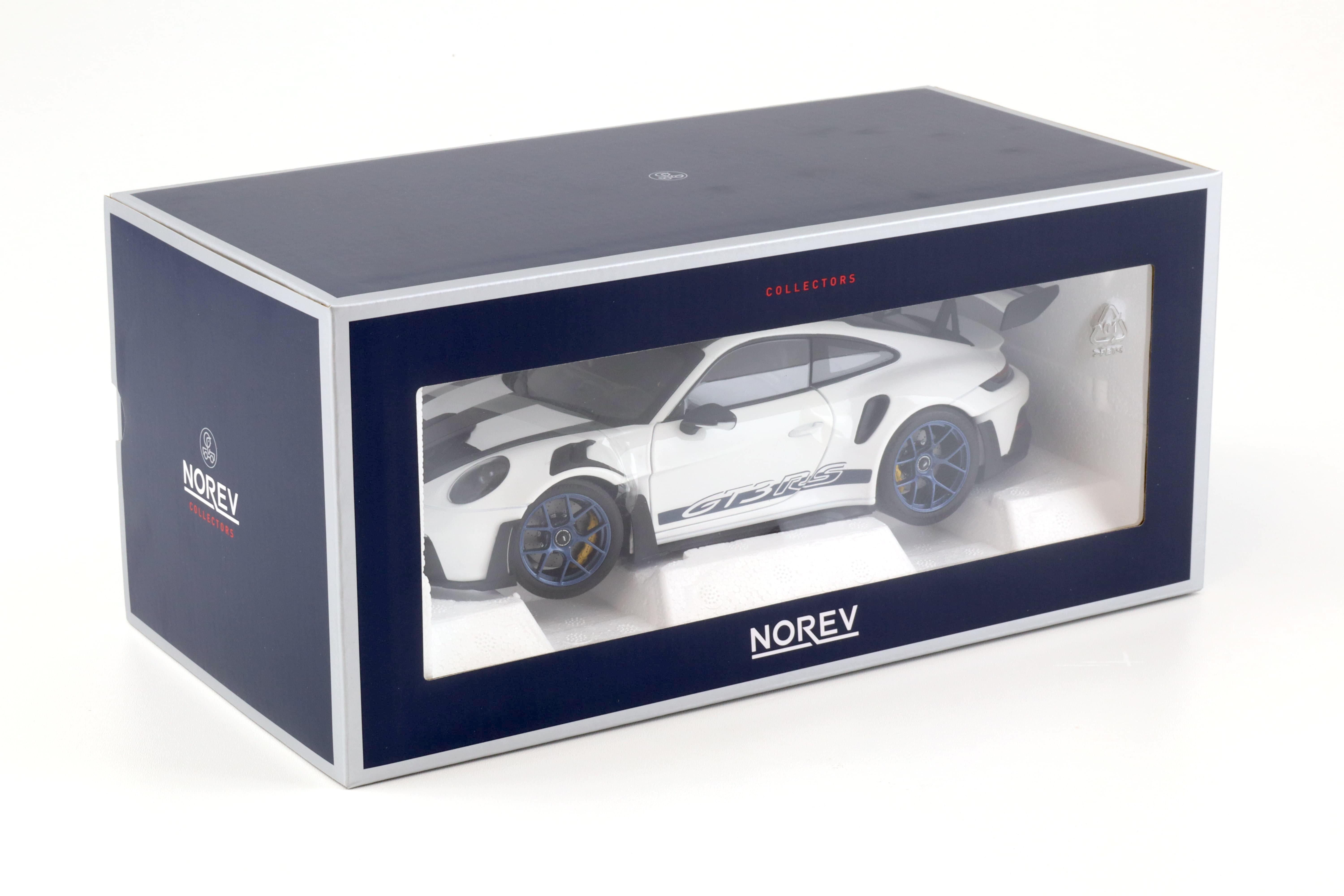 1:18 Norev Porsche 911 (992) GT3 RS Weissach Package 2022 white/ indigo blue 187353