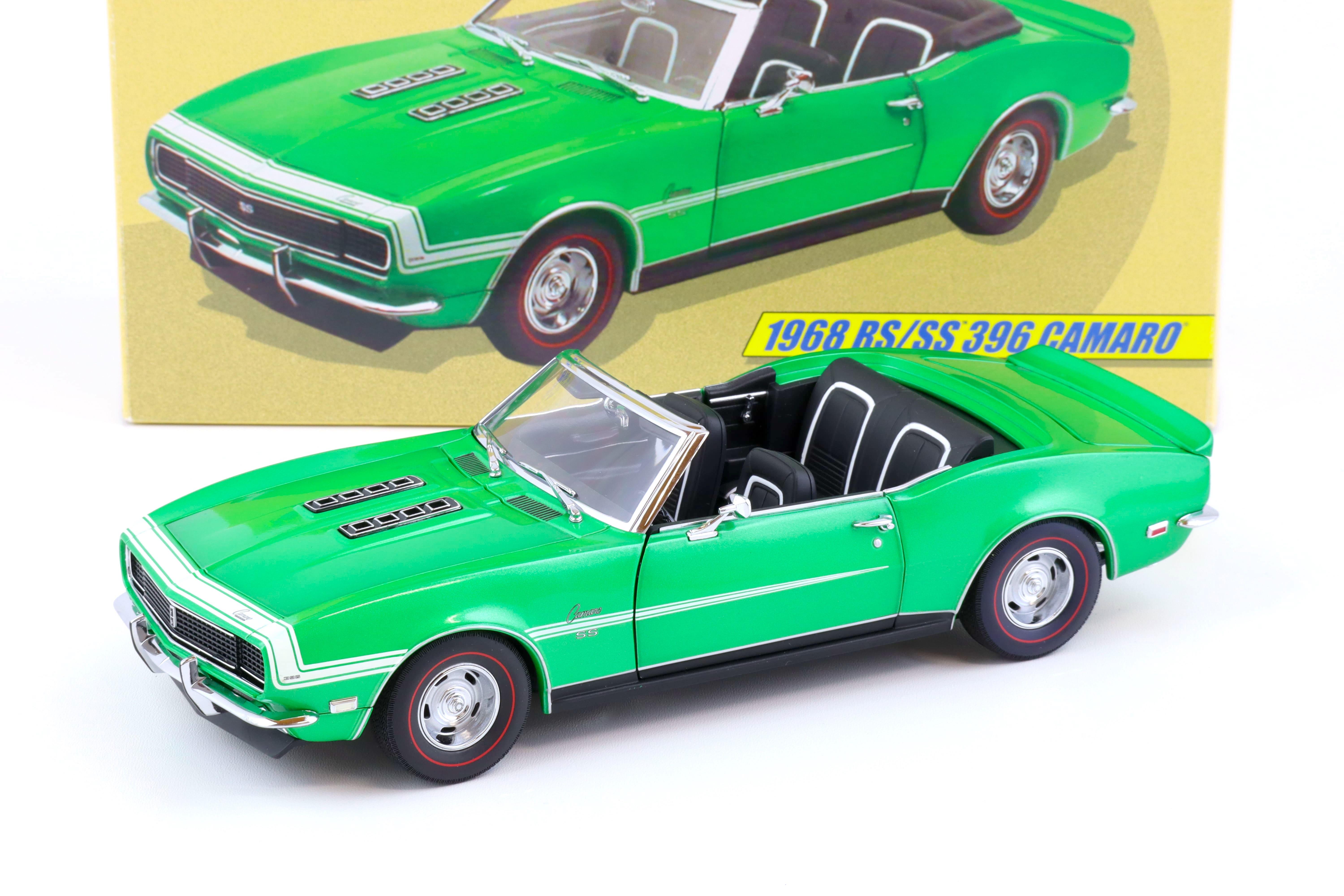 1:18 Exact Detail 1968 Chevrolet Camaro RS/ SS 396 Convertible green