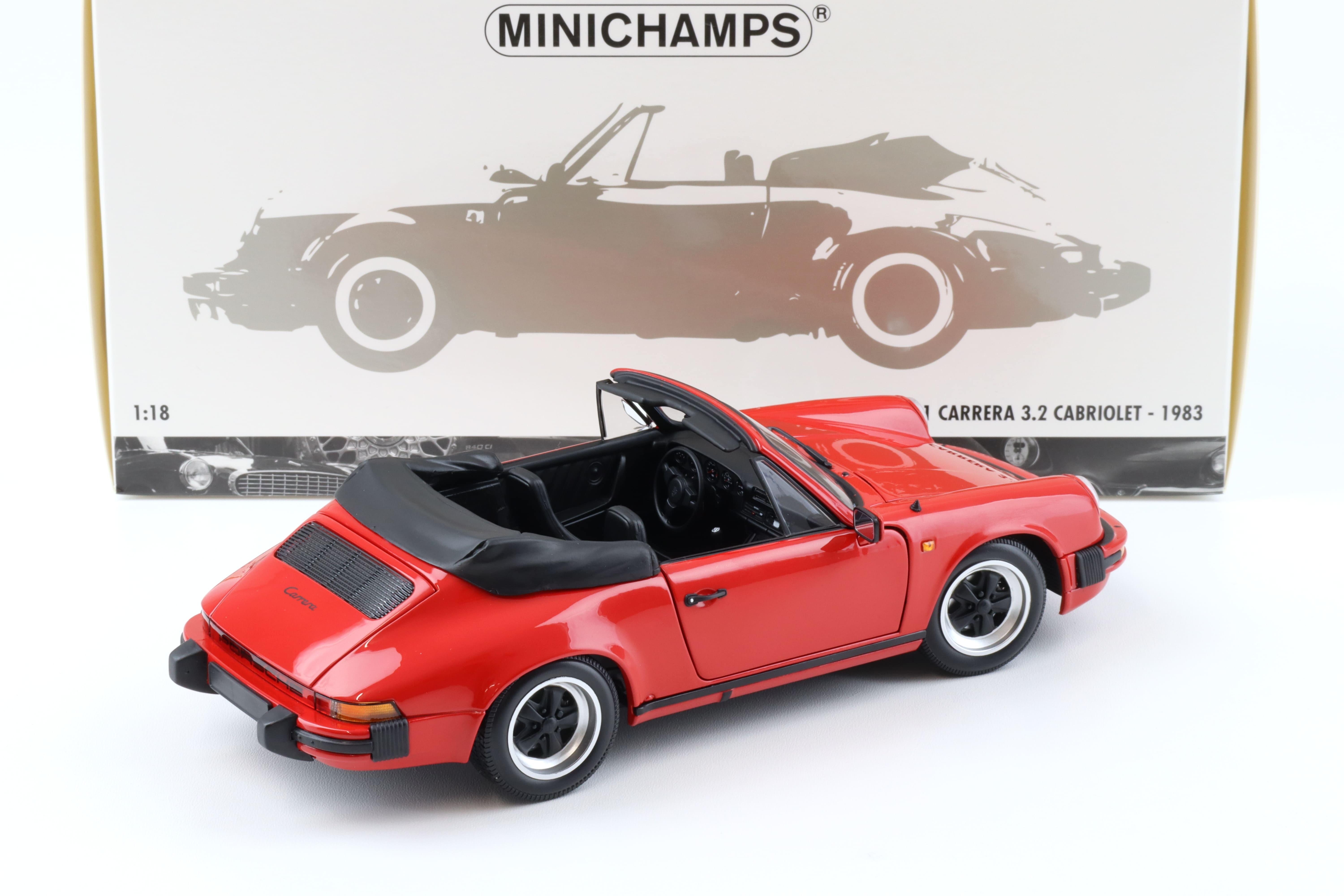 1:18 Minichamps Porsche 911 Carrera 3.2 Cabriolet 1983 red