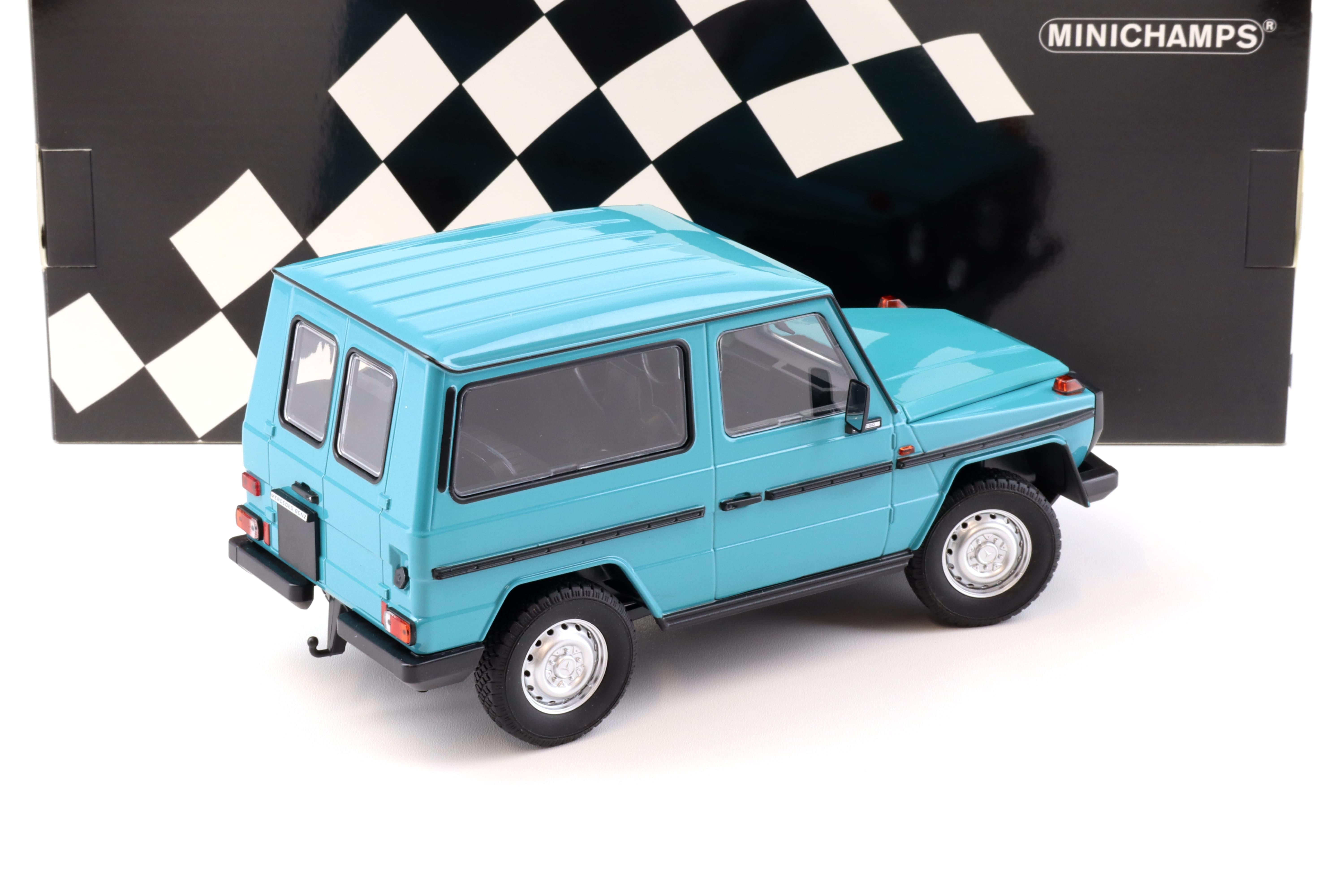 1:18 Minichamps Mercedes G-Klasse 300GD G-Model SWB W460 turquoise 1980