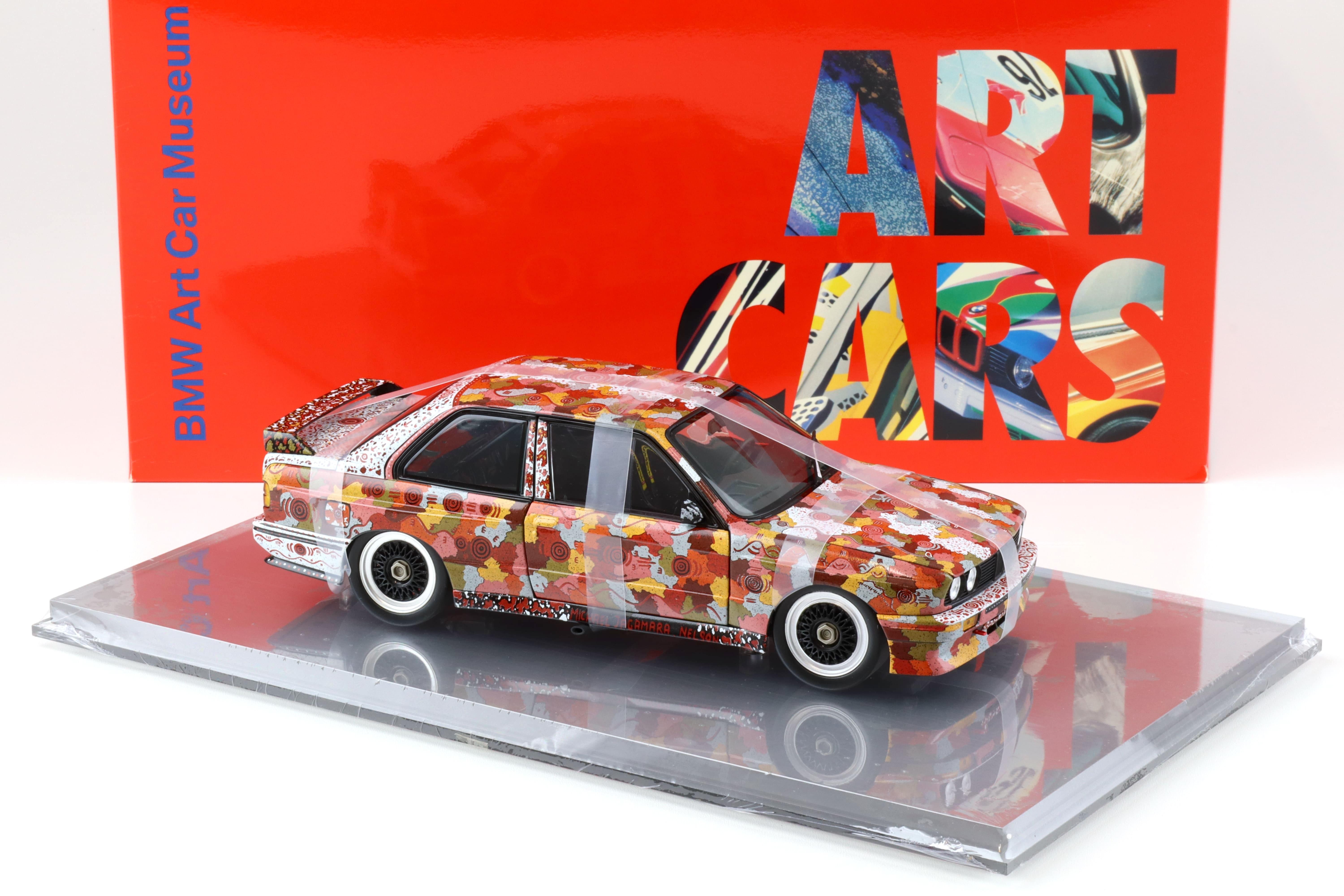 1:18 Minichamps BMW M3 E30 Gruppe A Jagamara Nelson ART CAR DEALER VERSION