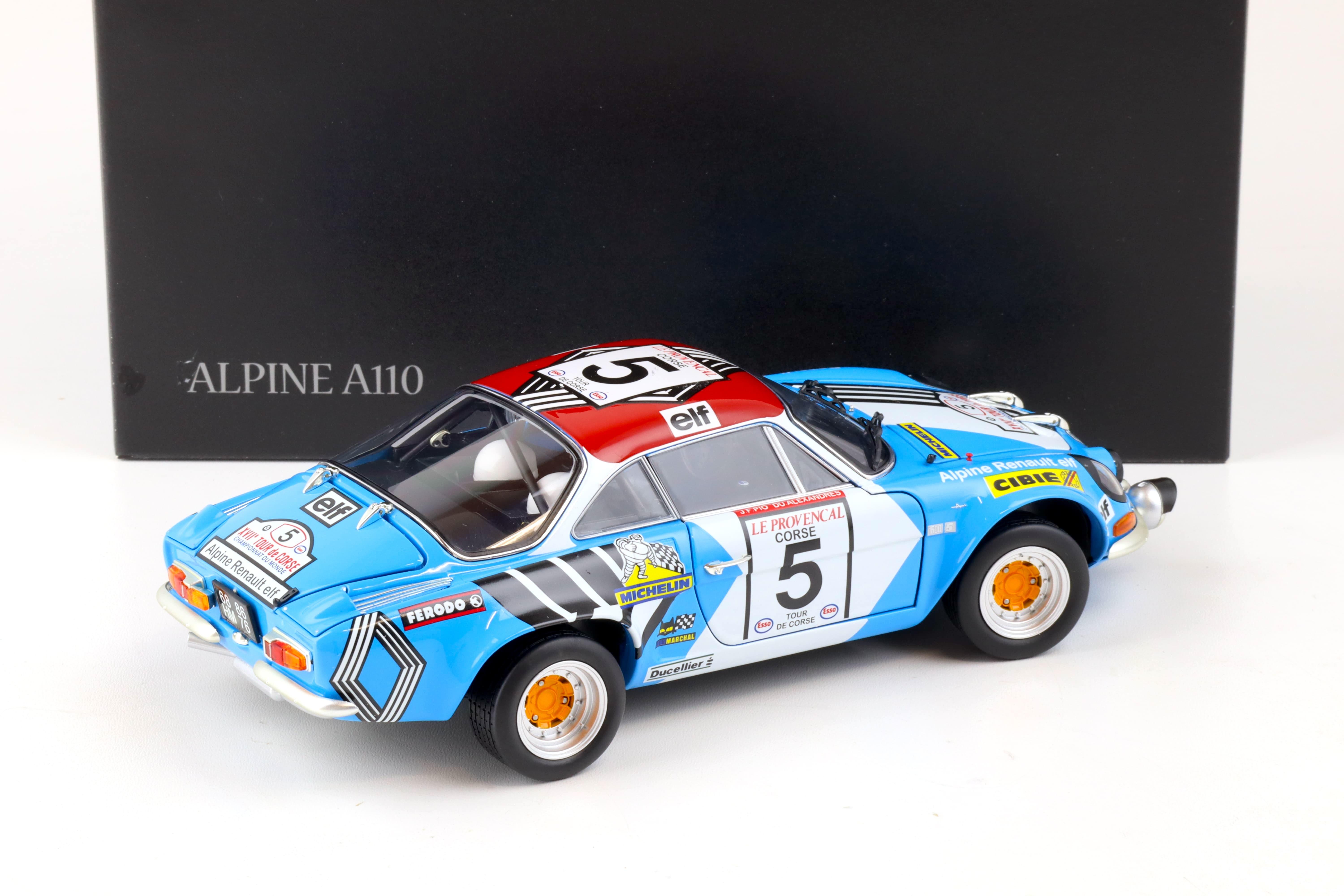 1:18 Kyosho Renault Alpine A110 #5 Rally Tour de Corse 1973 - 08485B