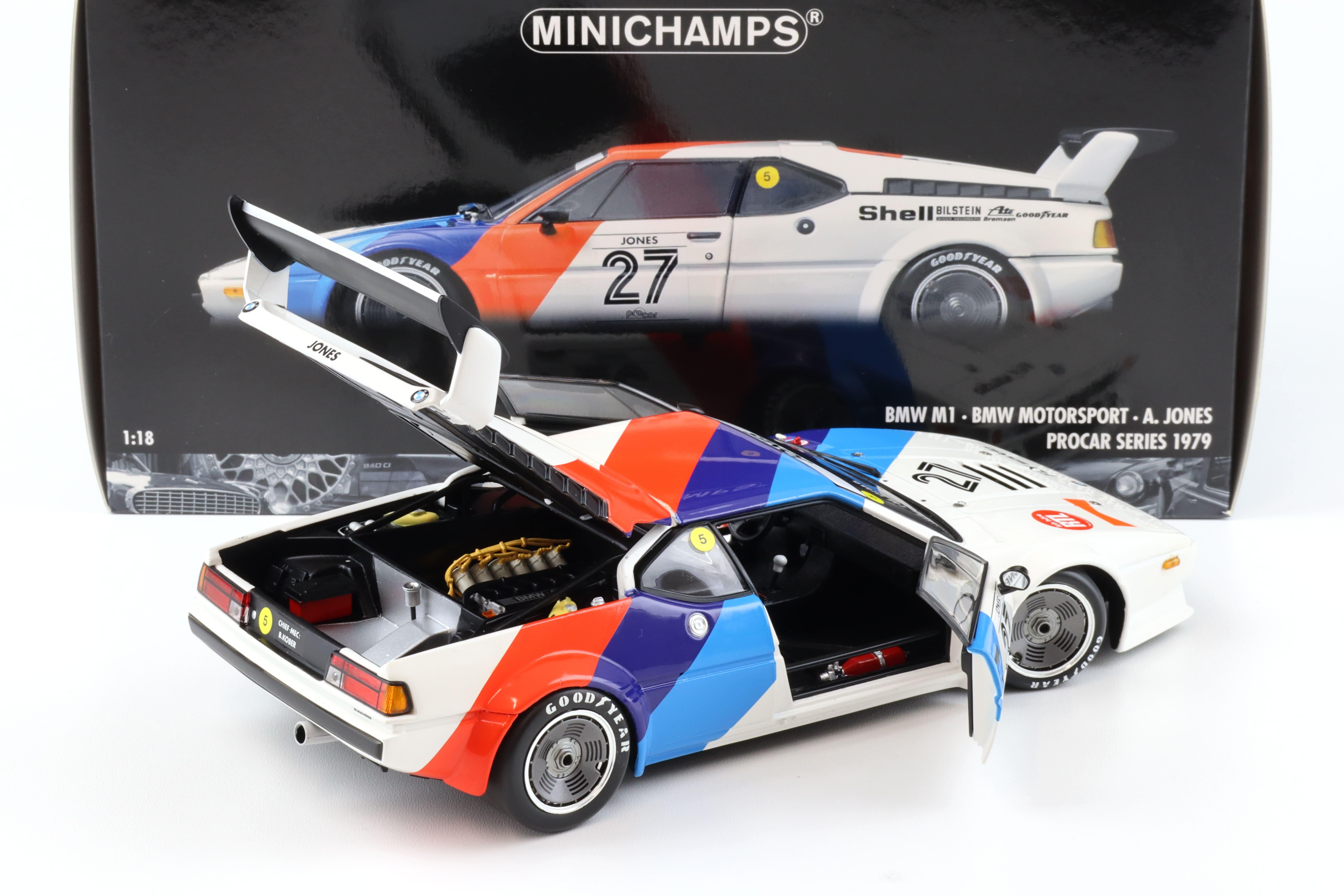 1:18 Minichamps BMW M1 Procar BMW Motorsport #27 A.Jones Procar Series 1979