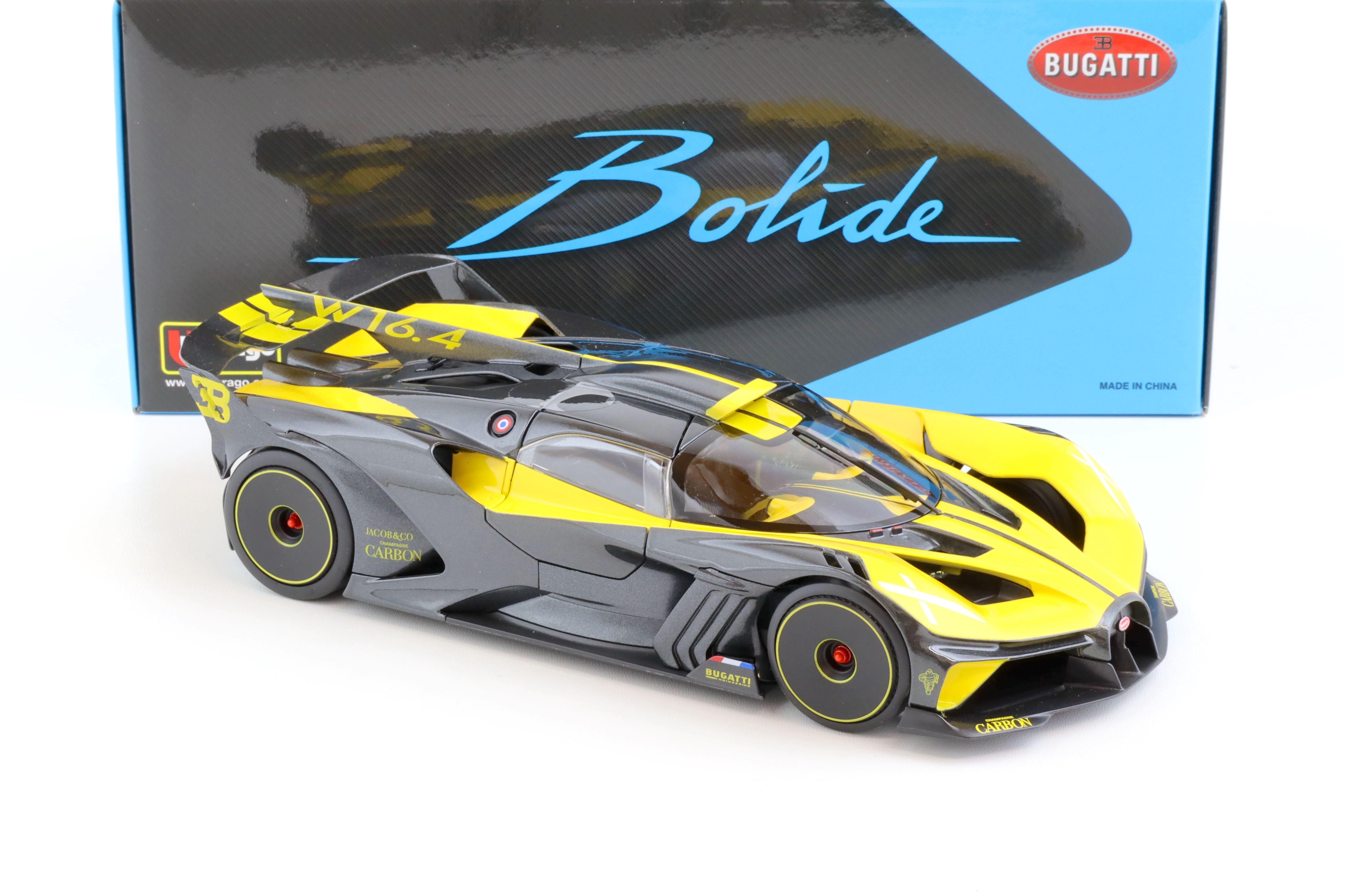 1:18 Bburago Bugatti Bolide 2020 yellow/ grey