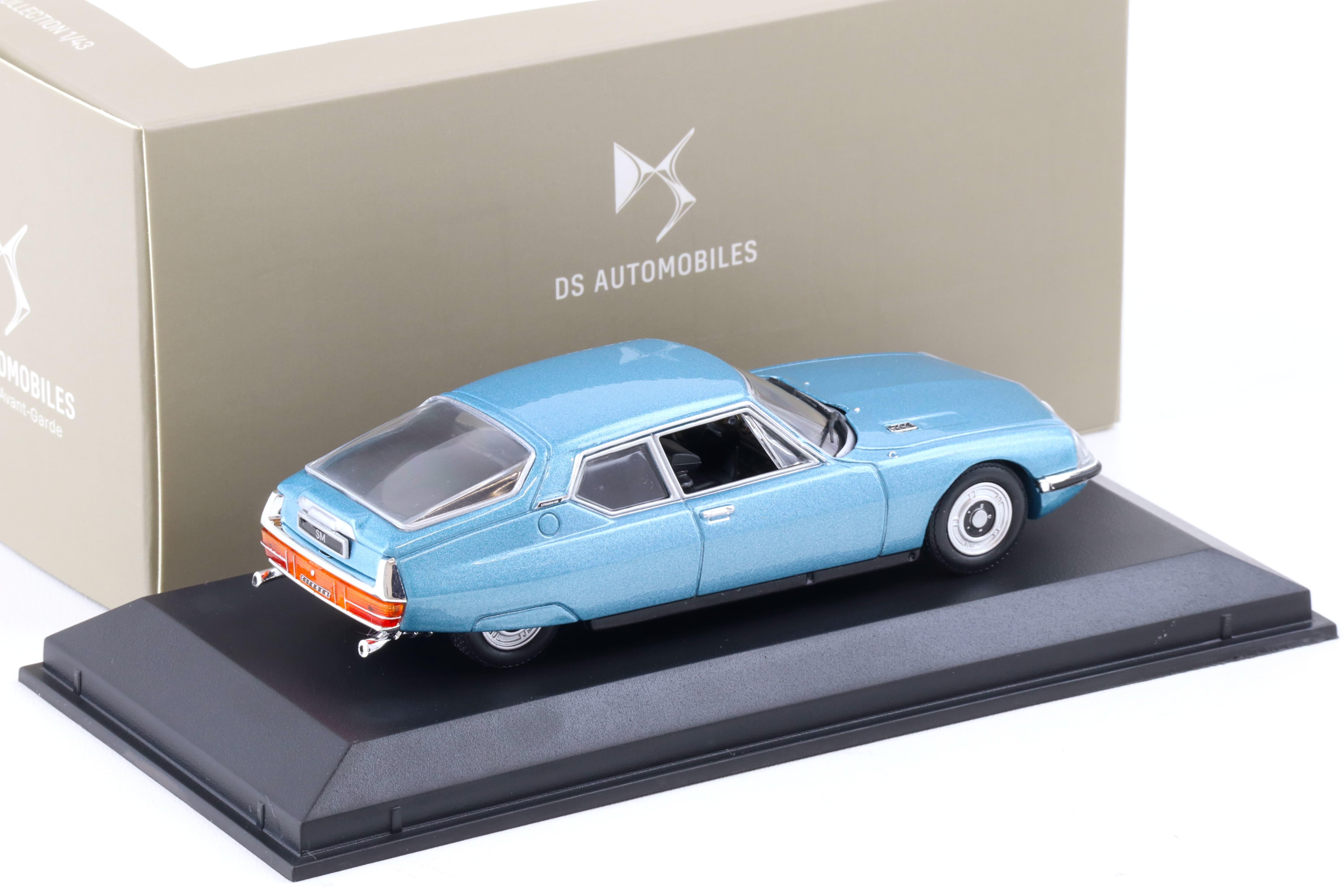 1:43 Norev Citroen SM 1971 Platin blue metallic DEALER VERSION