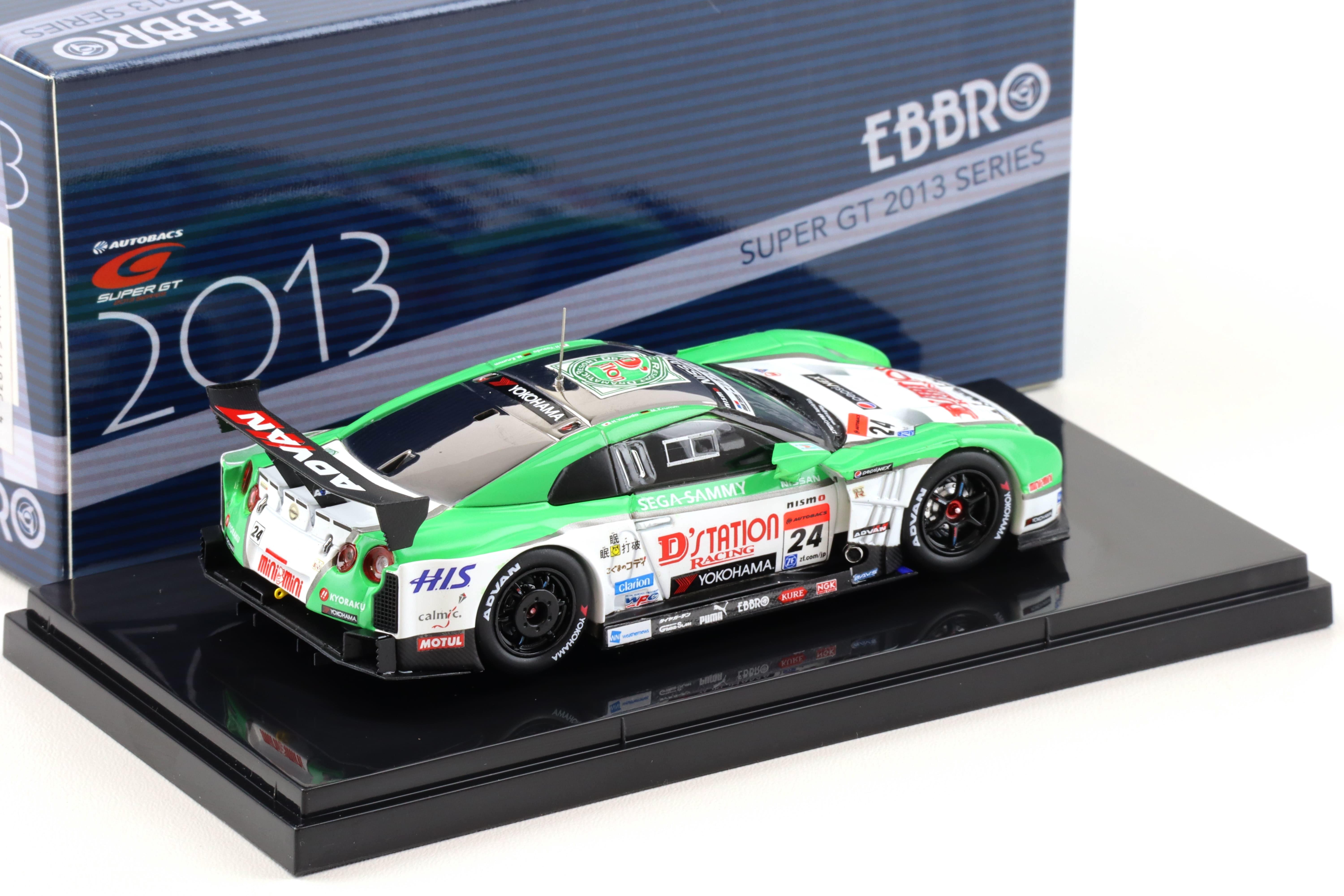 1:43 Ebbro Nissan GT-R Super GT500 D'station ADVAN GT-R LDF 2013 #24 Yasuda/ Krumm