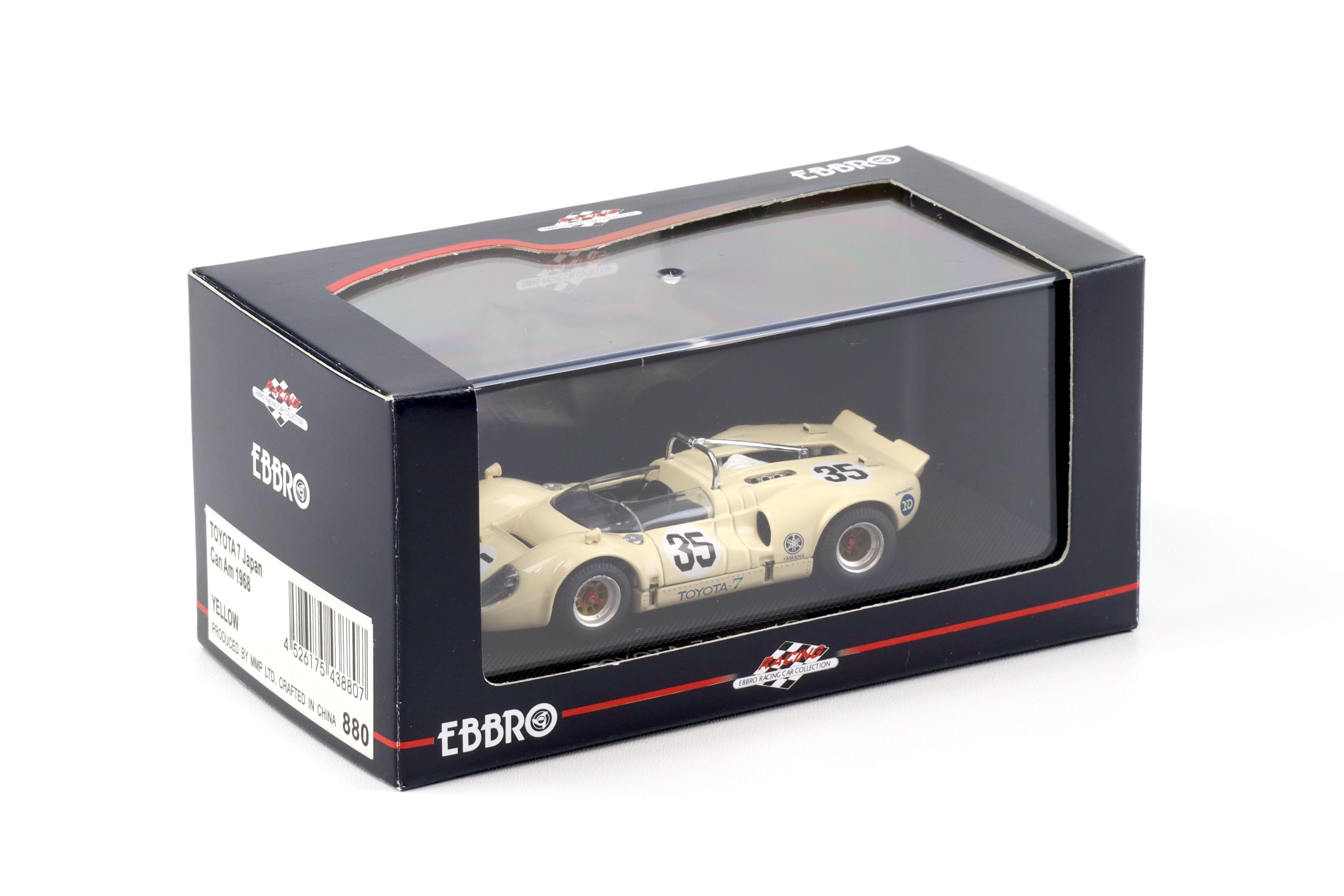 1:43 Ebbro Toyota 7 Japan Can Am 1968 #35 light yellow