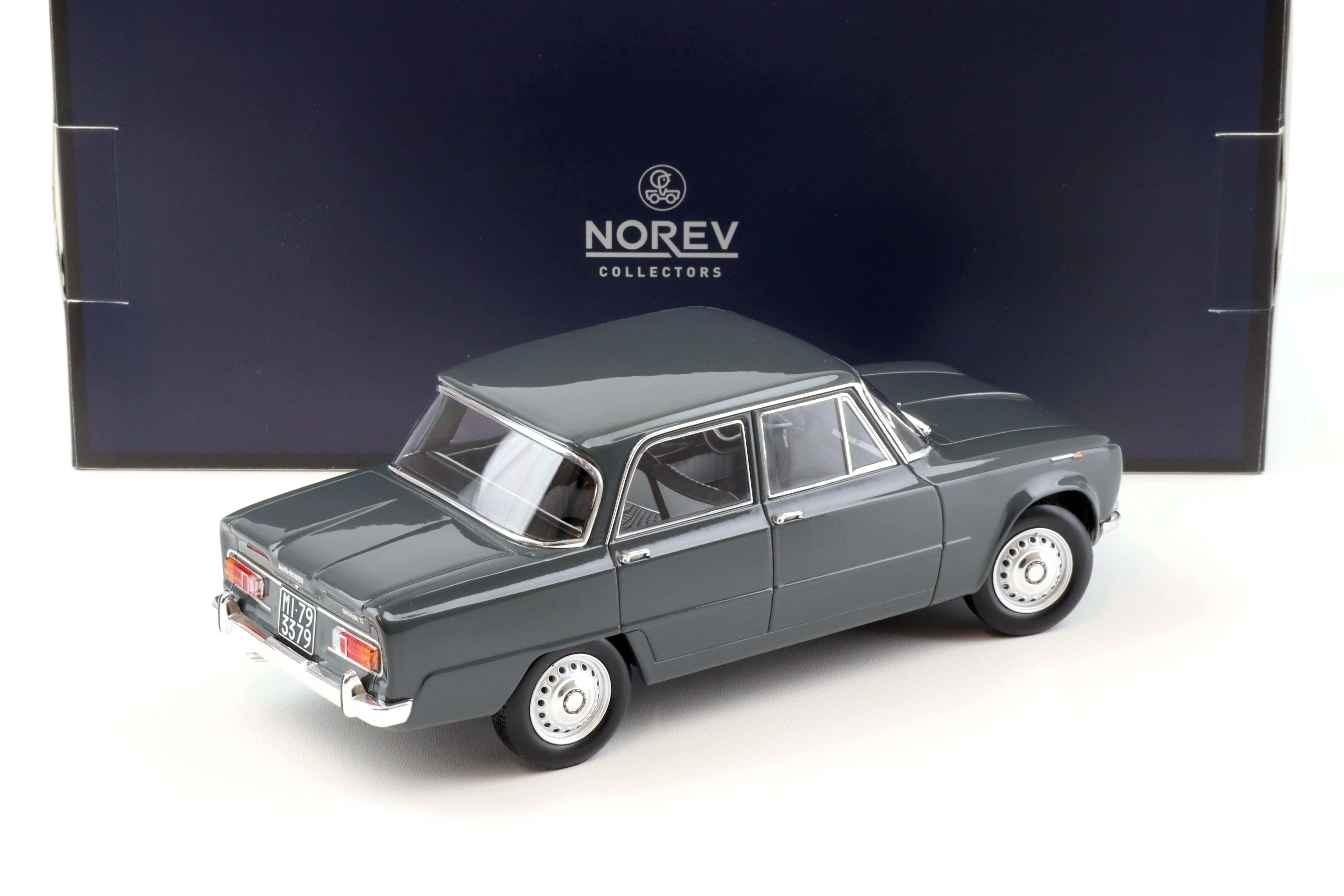 1:18 Norev Alfa Romeo Giulia TI Sedan 1964 Grigio Graphite grey - Limited 200 pcs.