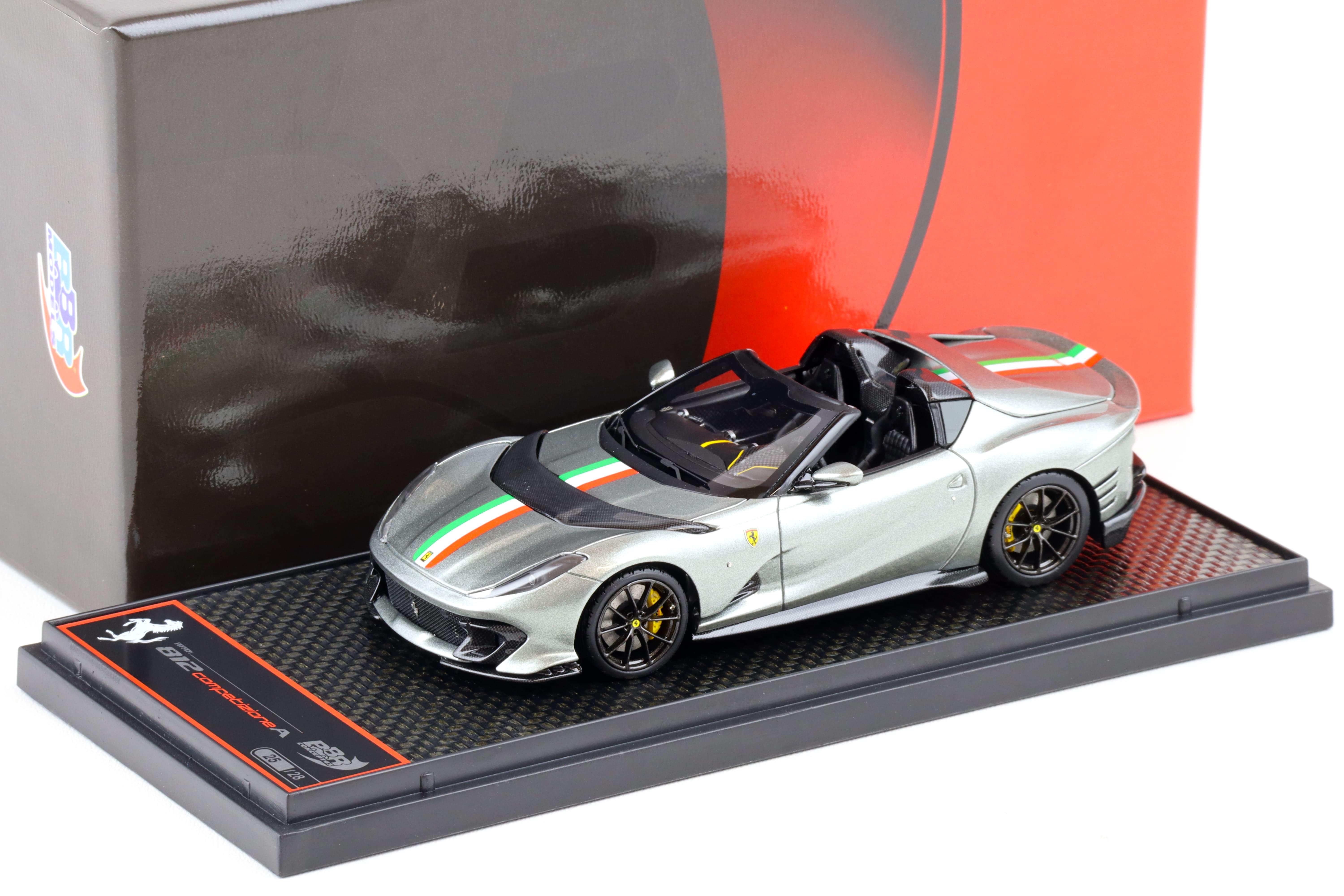 1:43 BBR Ferrari 812 Competizione A Grigio Coburn/ Italian Flag - Limited 28 pcs.