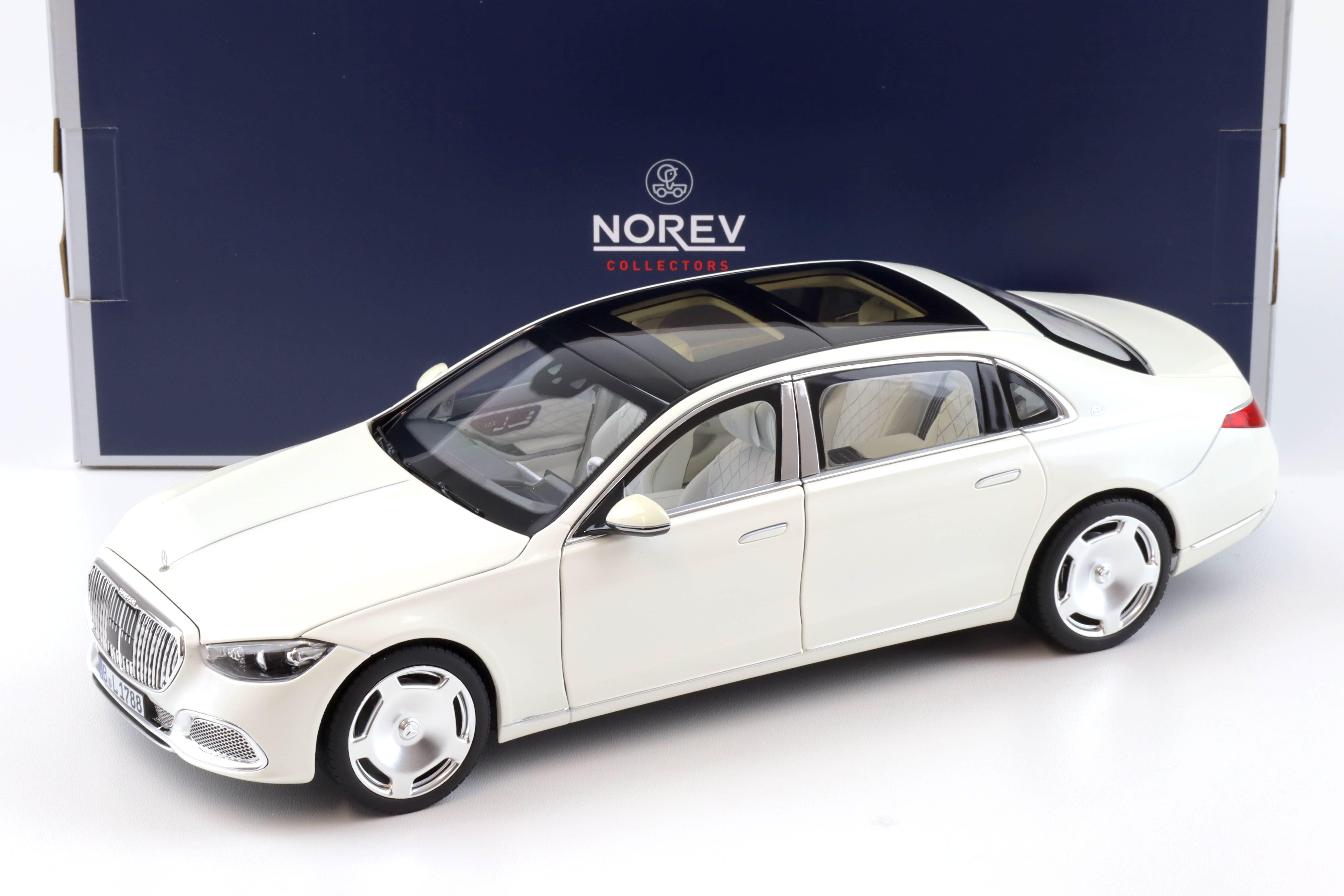 1:18 Norev Mercedes Maybach S-Class S680 4MATIC Limousine 2021 Diamond white