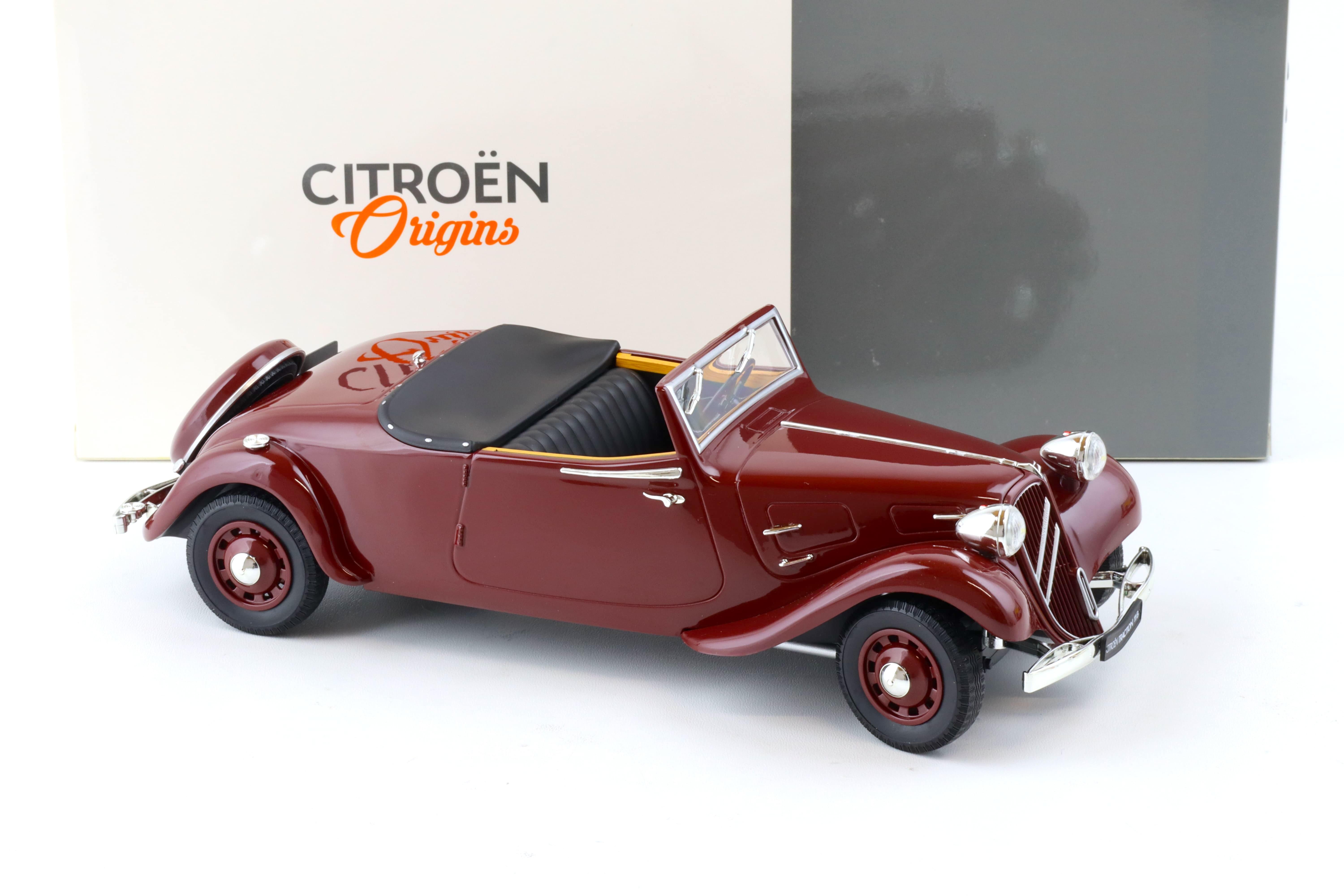 1:18 Norev Citroen Traction Cabriolet 1939 dark red Citroen Origins Dealer