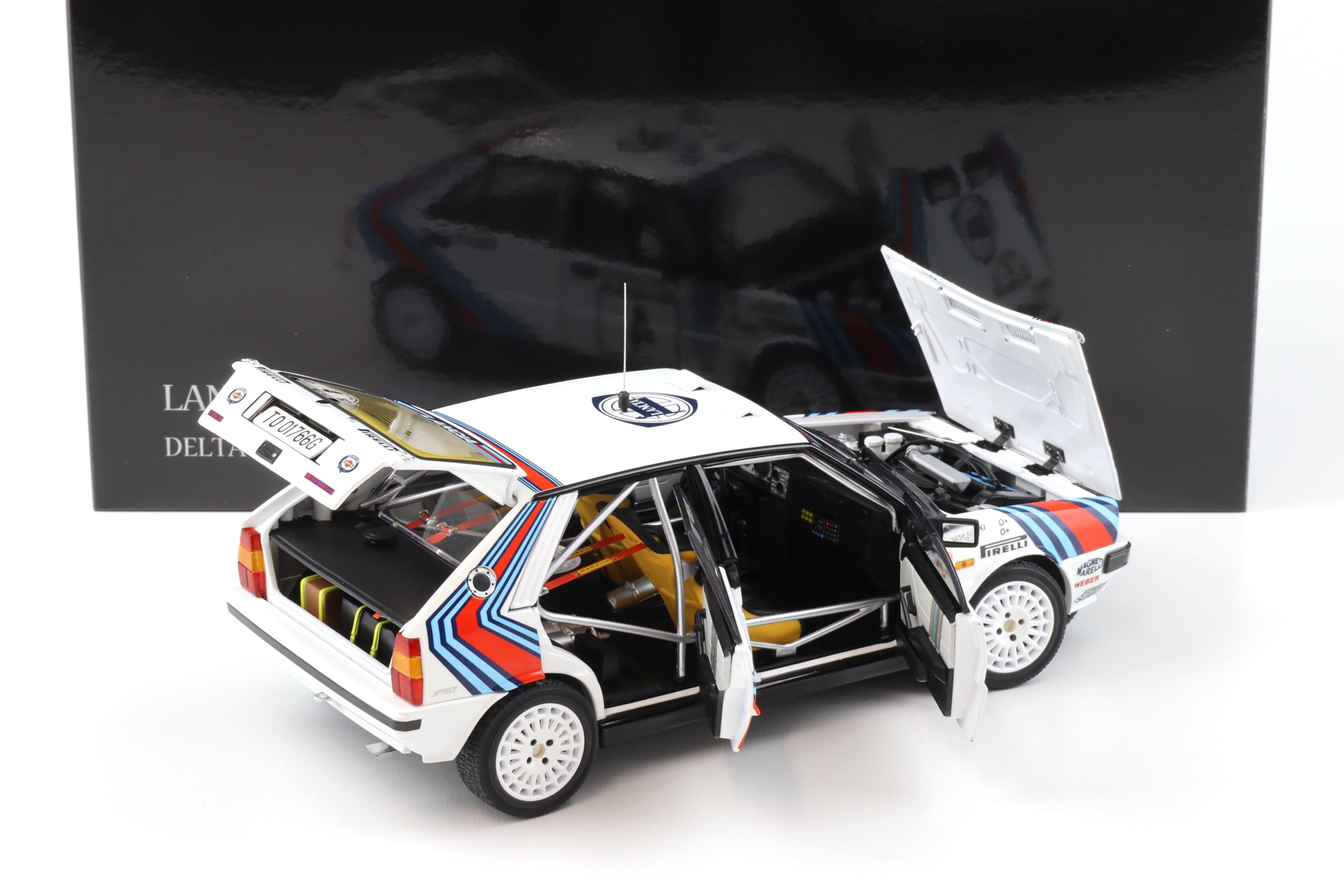 1:18 Kyosho Lancia Delta HF 4WD 1987 Rallye 1000 Lakes #4 Alen/ Kivimaki 08960B