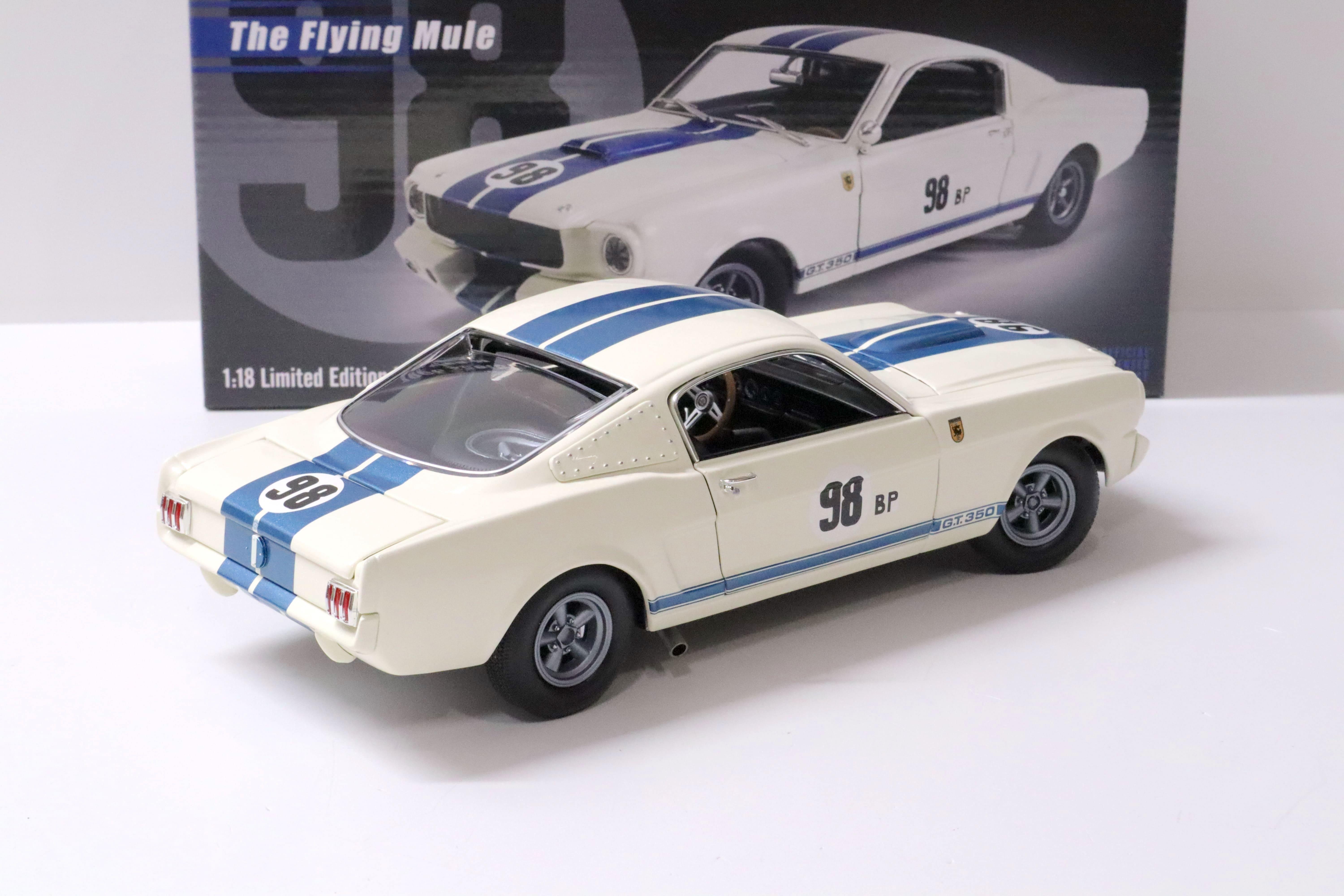 1:18 ACME 1965 Shelby GT350R Prototype "The Flying Mule" #98BP Ken Miles white