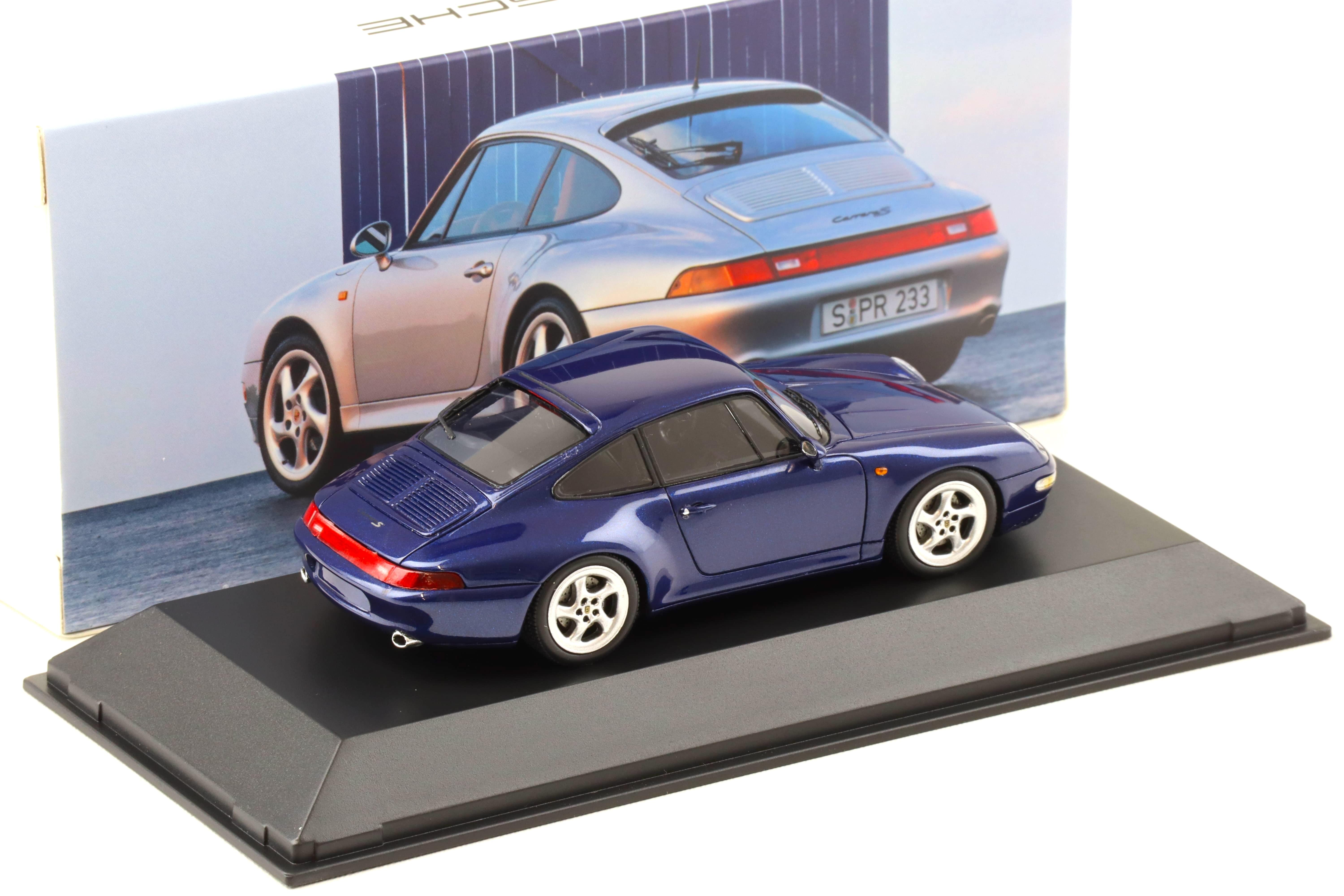 1:43 Spark Porsche 911 993 Carrera S Coupe Zenith blue metallic MAP Porsche Museum