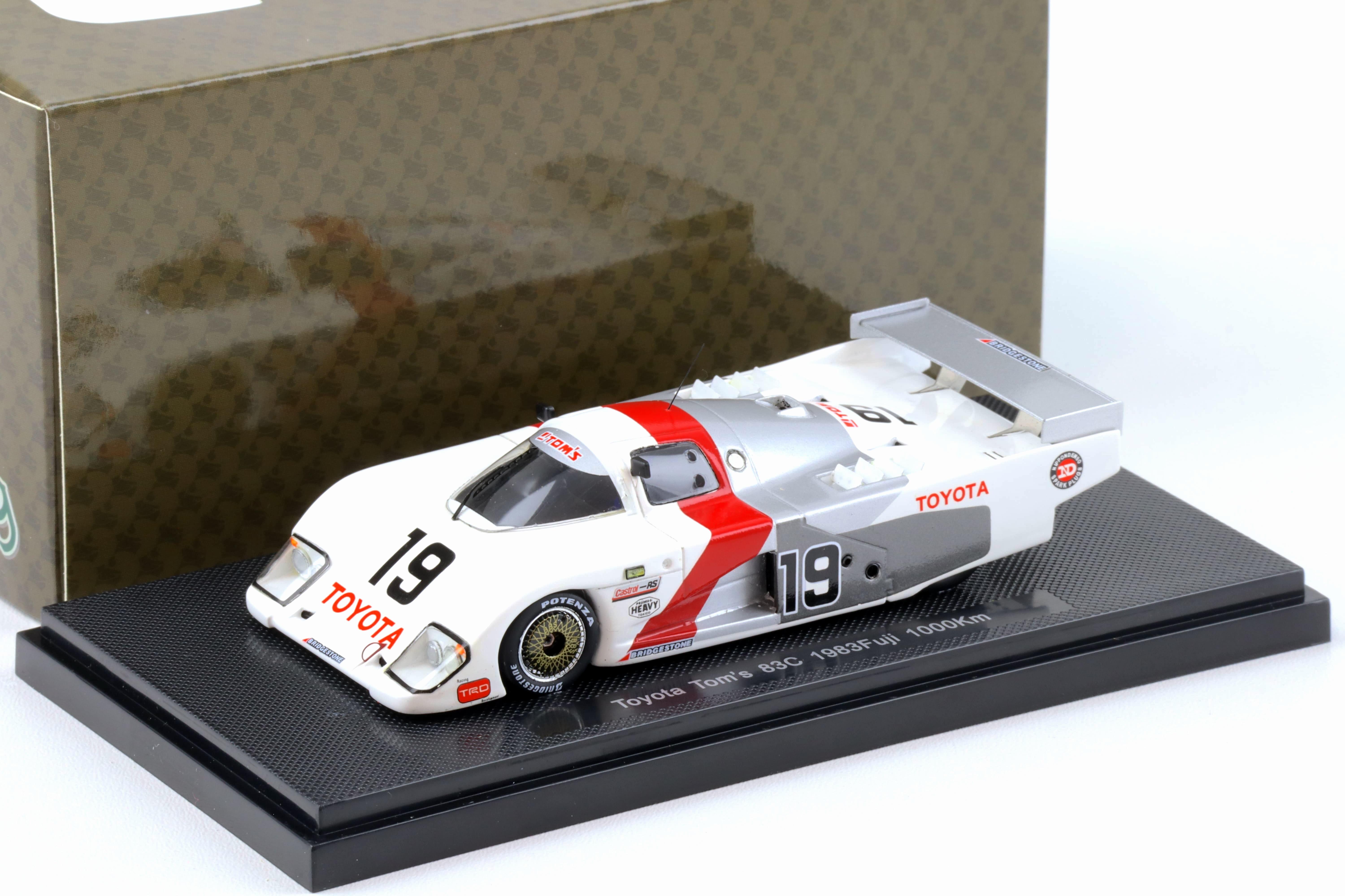 1:43 Ebbro Toyota TOM'S 83C Fuji 1000km 1983 Matsumoto/ Hoshino #19 