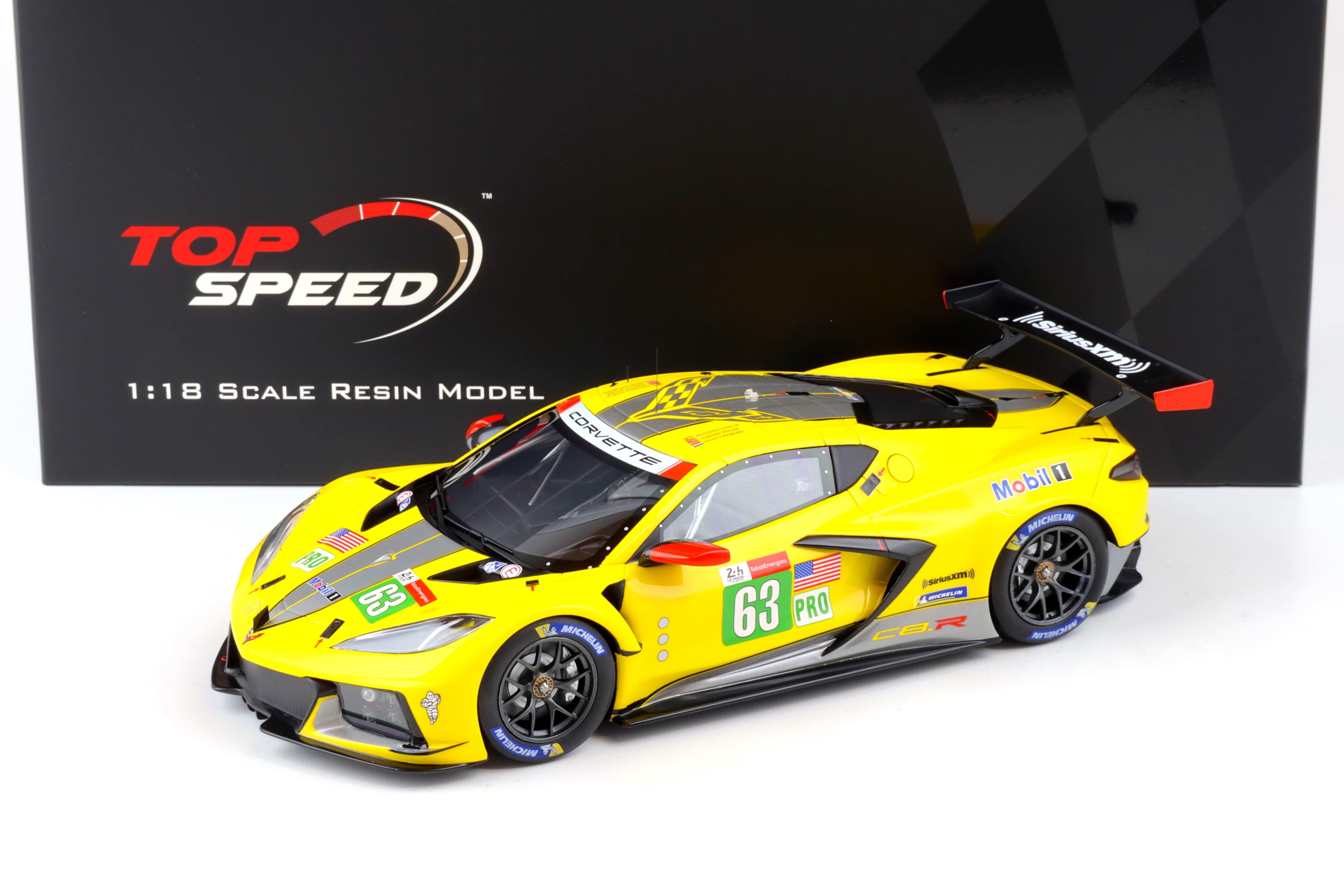 1:18 Top Speed Chevrolet Corvette C8.R #63 Le Mans 24h GTE PRO 2nd Place 2021 TS0380