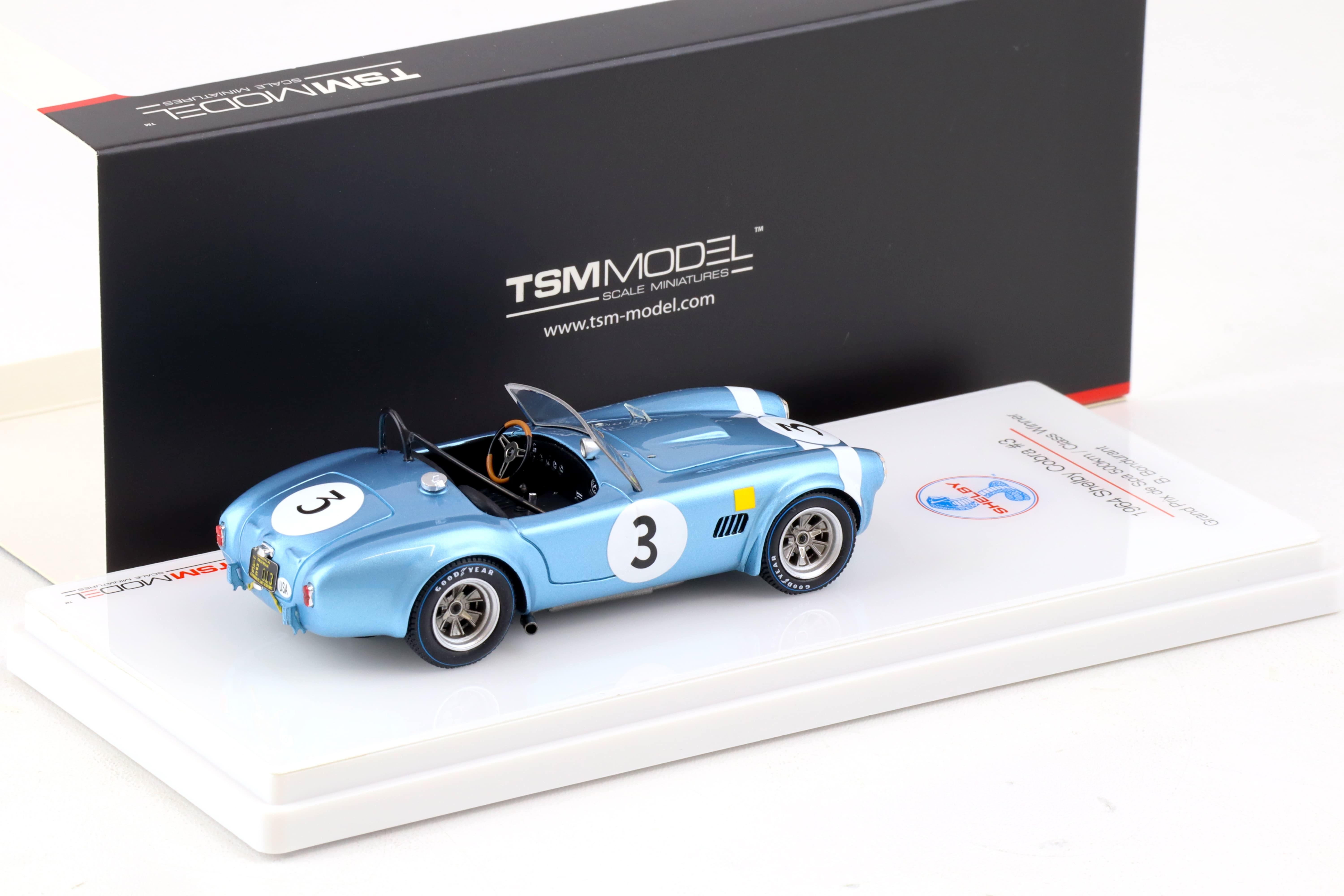 1:43 TSM Model 1964 Shelby Cobra #3 Grand Prix de Spa 500 km Class Winner TSM430349