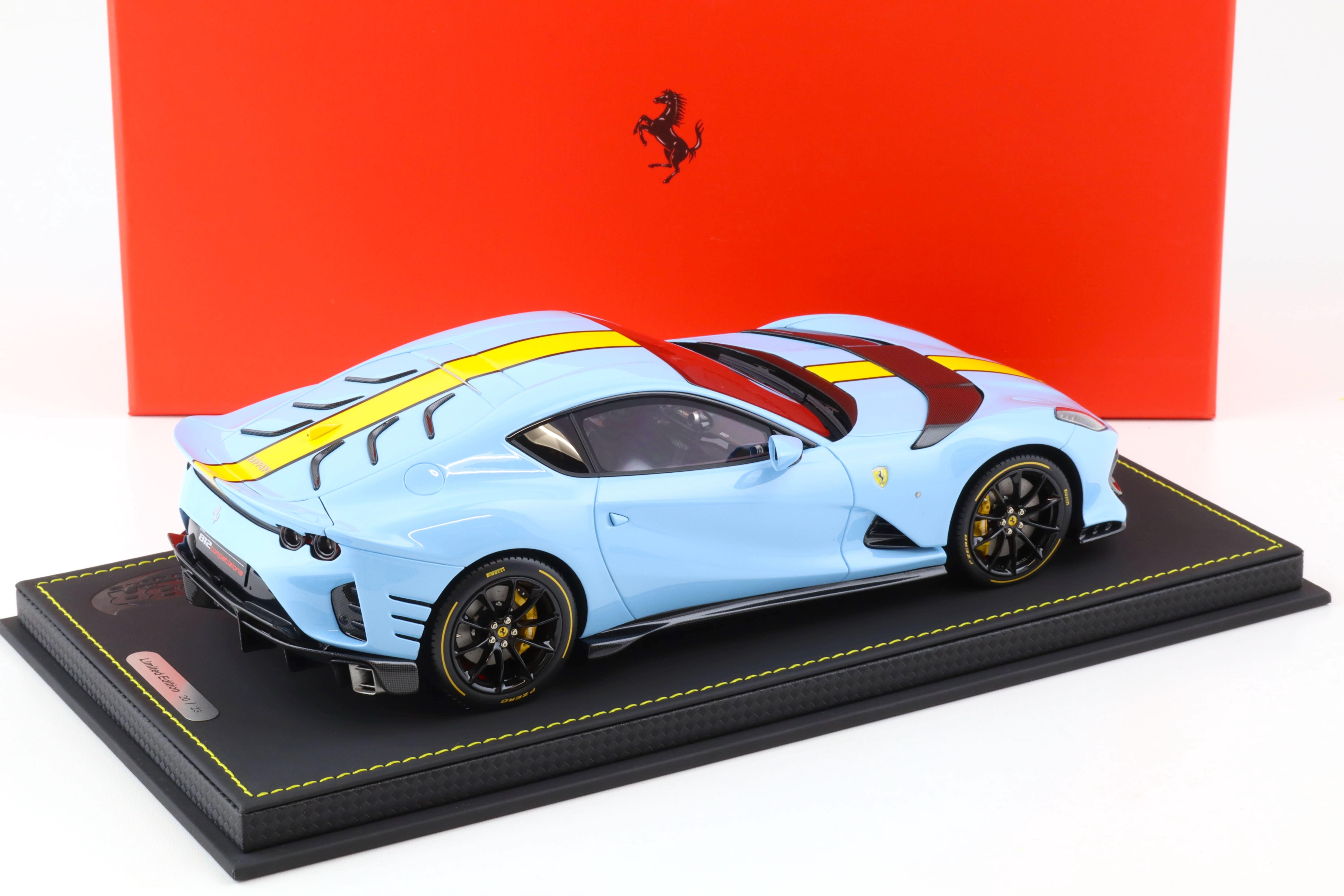 1:18 BBR Ferrari 812 Competizione Gloss Azzurro La Plata blue - Limited 23 pcs.