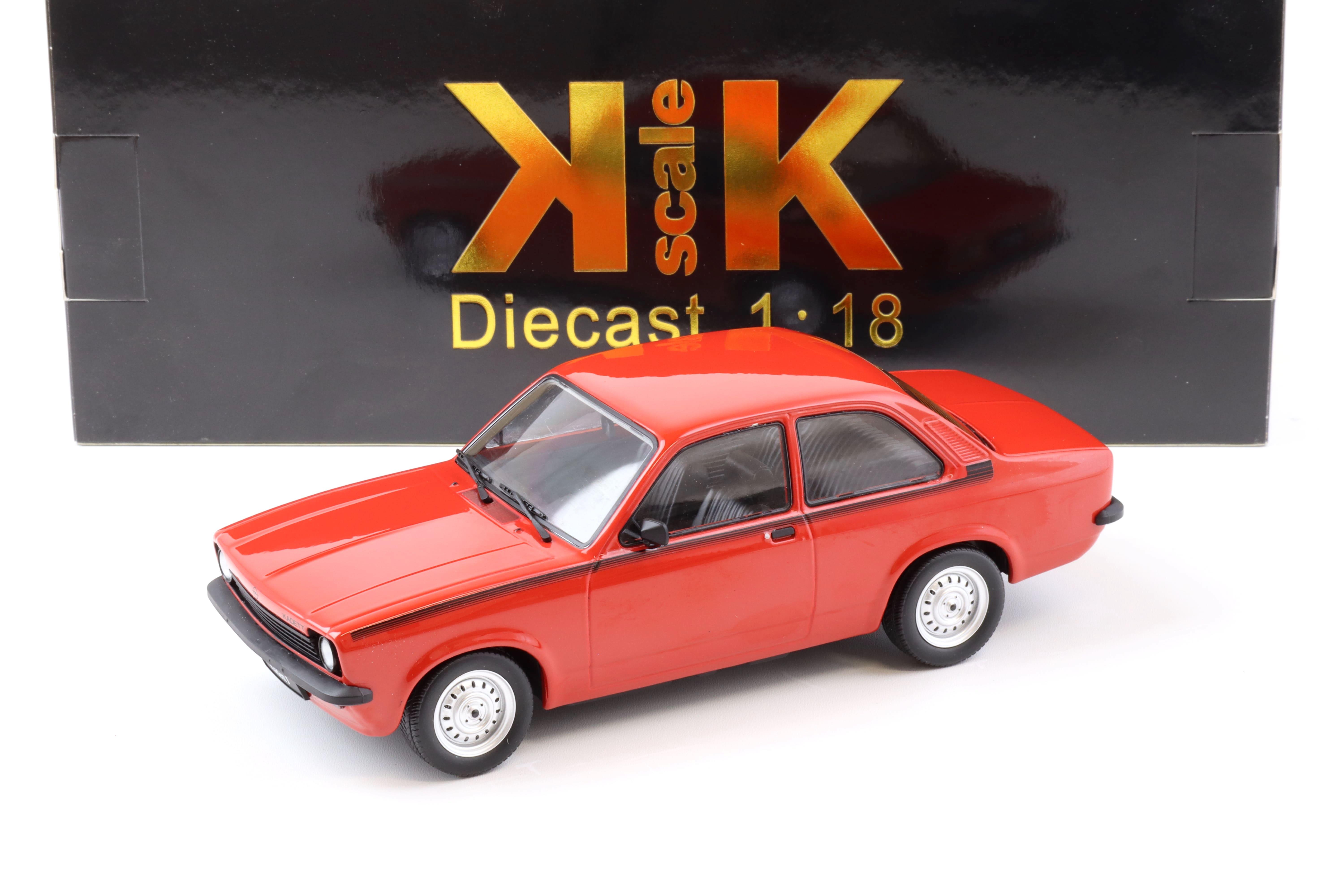 1:18 KK-Scale Opel Kadett C Junior 1976 red/ black