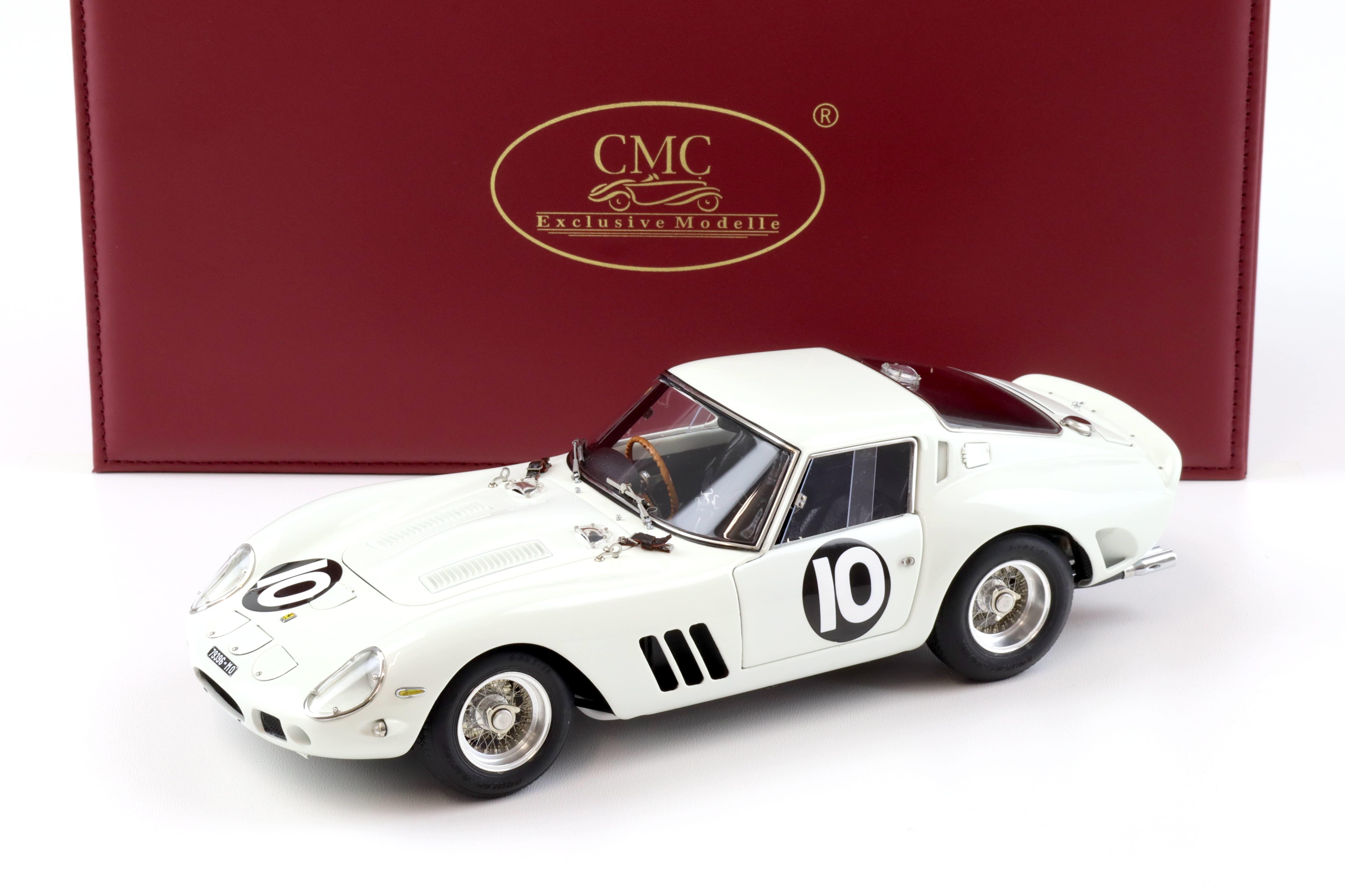 1:18 CMC Ferrari 250 GTO Tourist Trophy Goodwood 1962 Graham Hill #10 white M-251