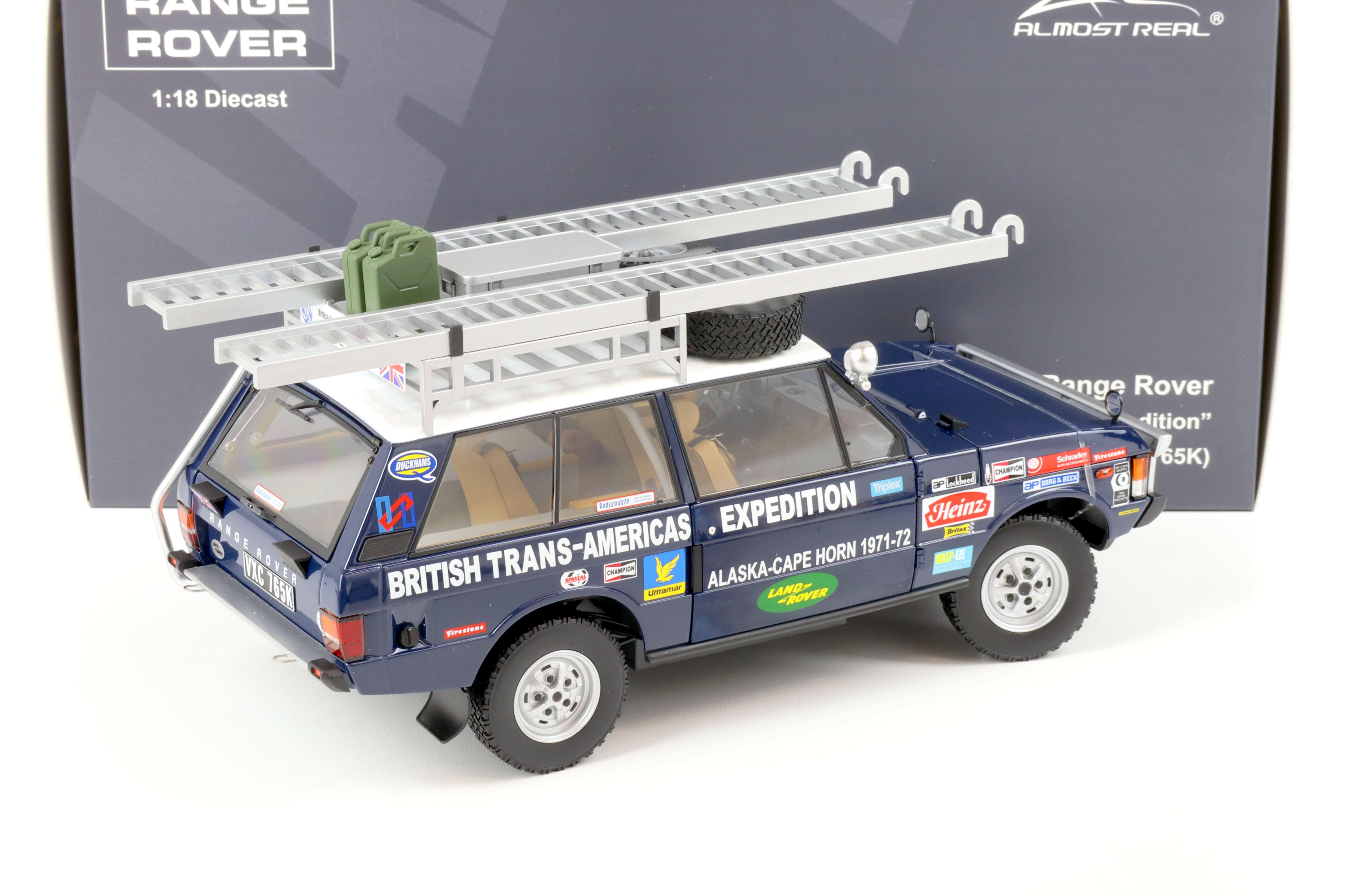 1:18 Almost Real Land Rover Range Rover Trans-Americans Expedition 765K 1971-72