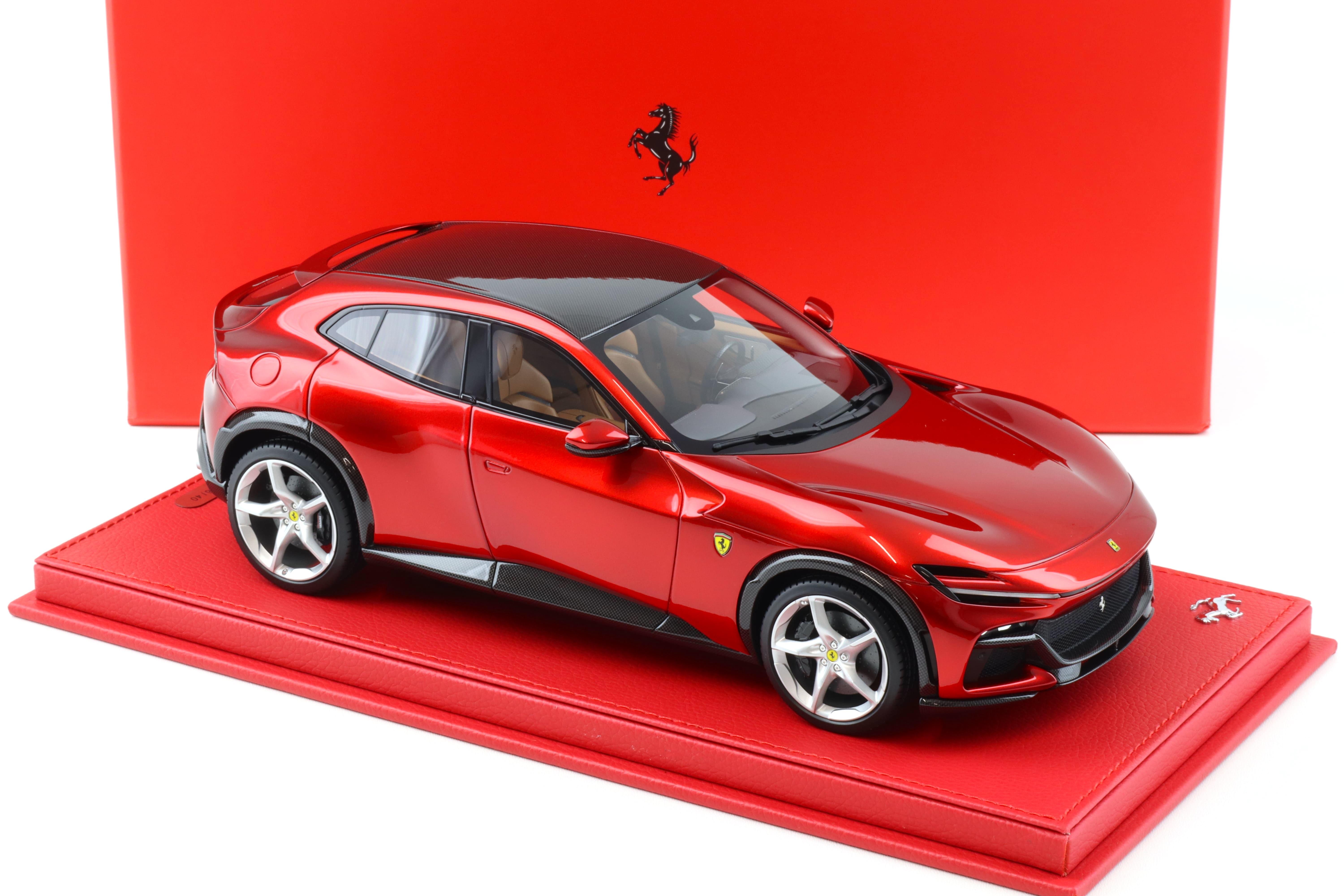 1:18 BBR Ferrari Purosangue Rosso Portofino red/ Carbon - Limited 40 pcs.