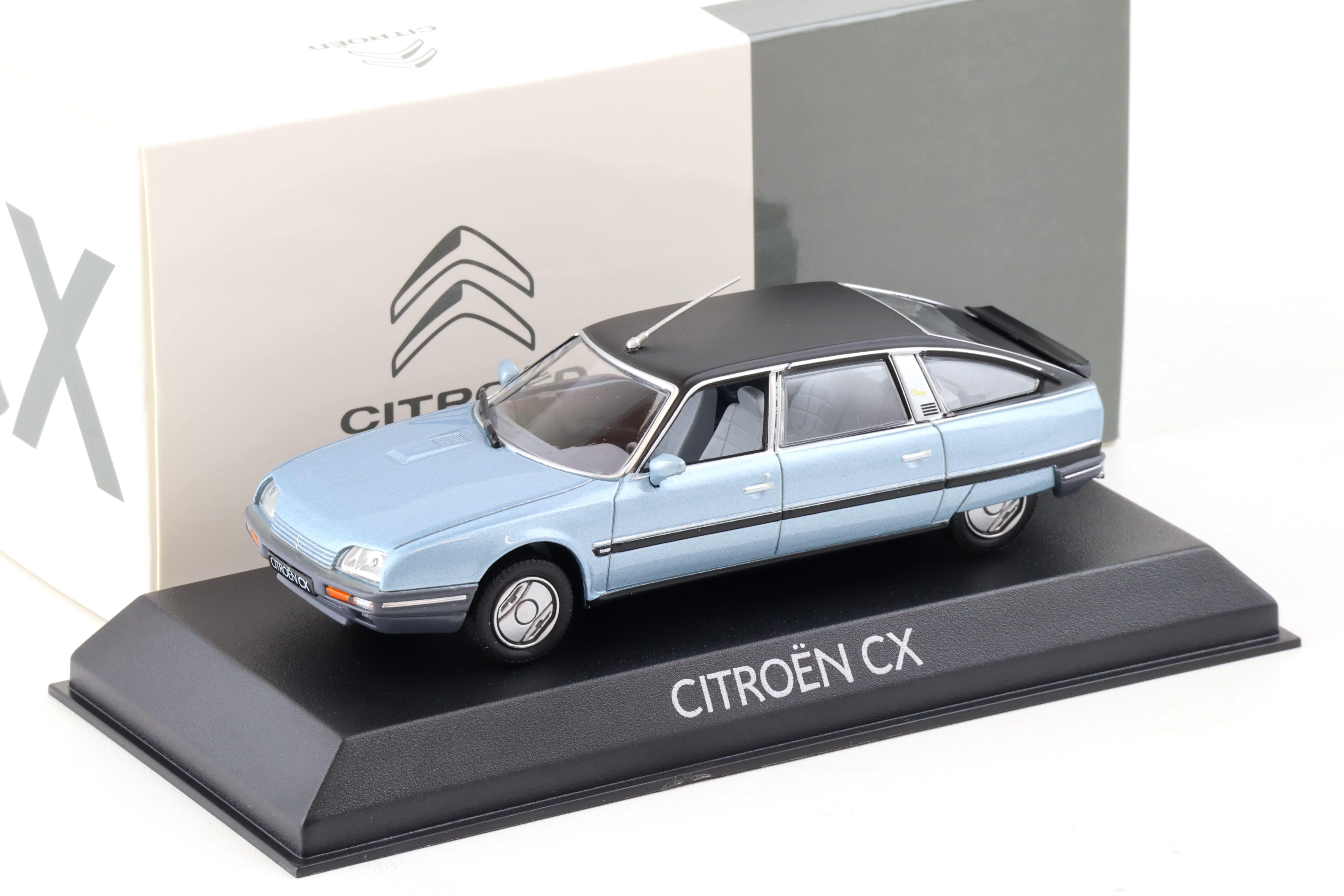 1:43 Norev Citroen CX Turbo 2 Prestige 1986 blue metallic DEALER VERSION