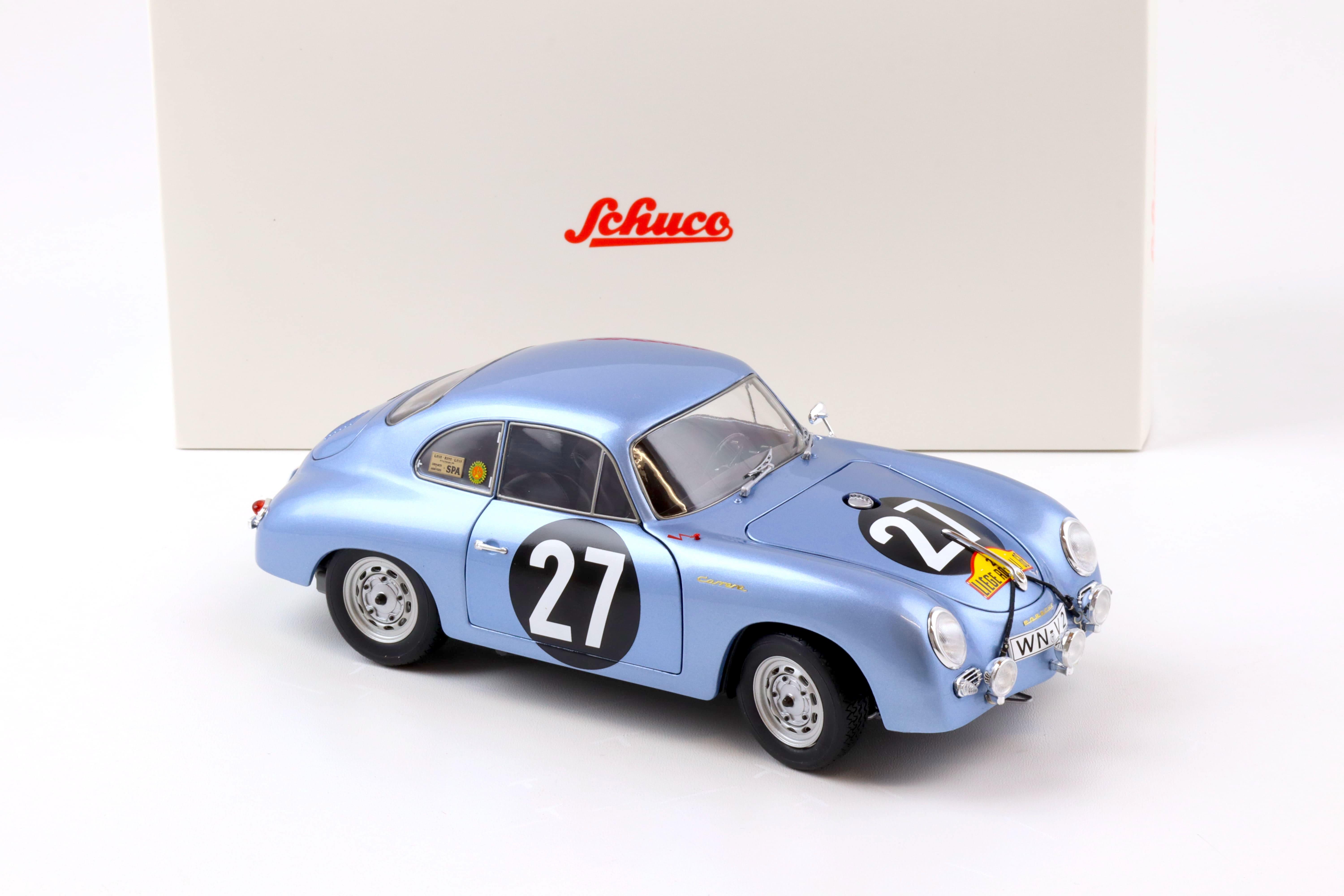1:18 Schuco Porsche 356 A Carrera Coupe #27 Sieger Lüttich-Rom-Lüttich 1960