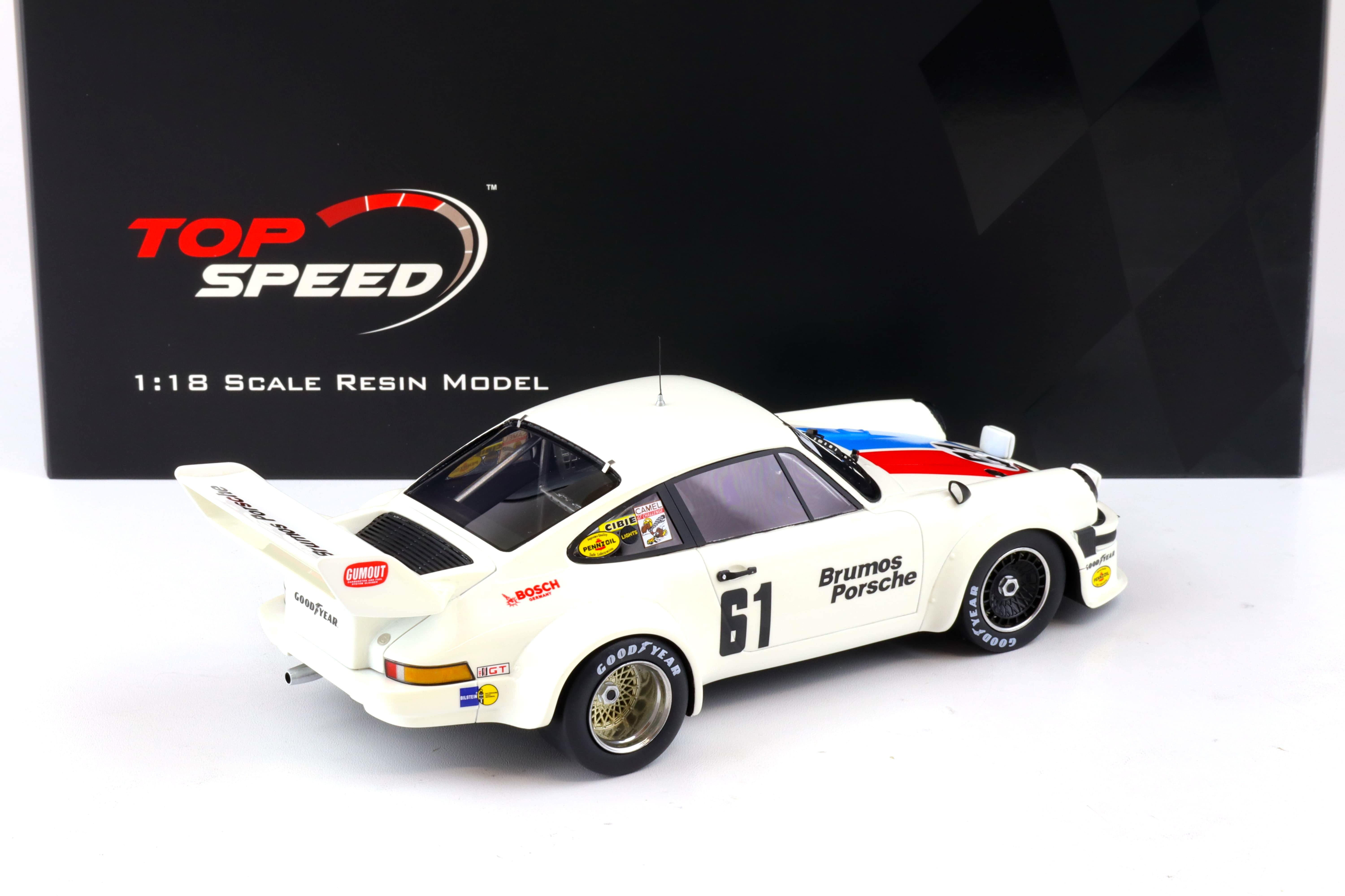 1:18 Top Speed Porsche 934/5 #61 Sebring 12h 3rd Place 1977 Brumos Racing TS0300
