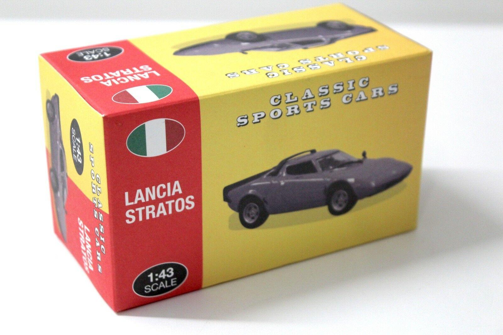 1:43 Atlas By Norev Lancia Stratos HF yellow Classic Sport Cars