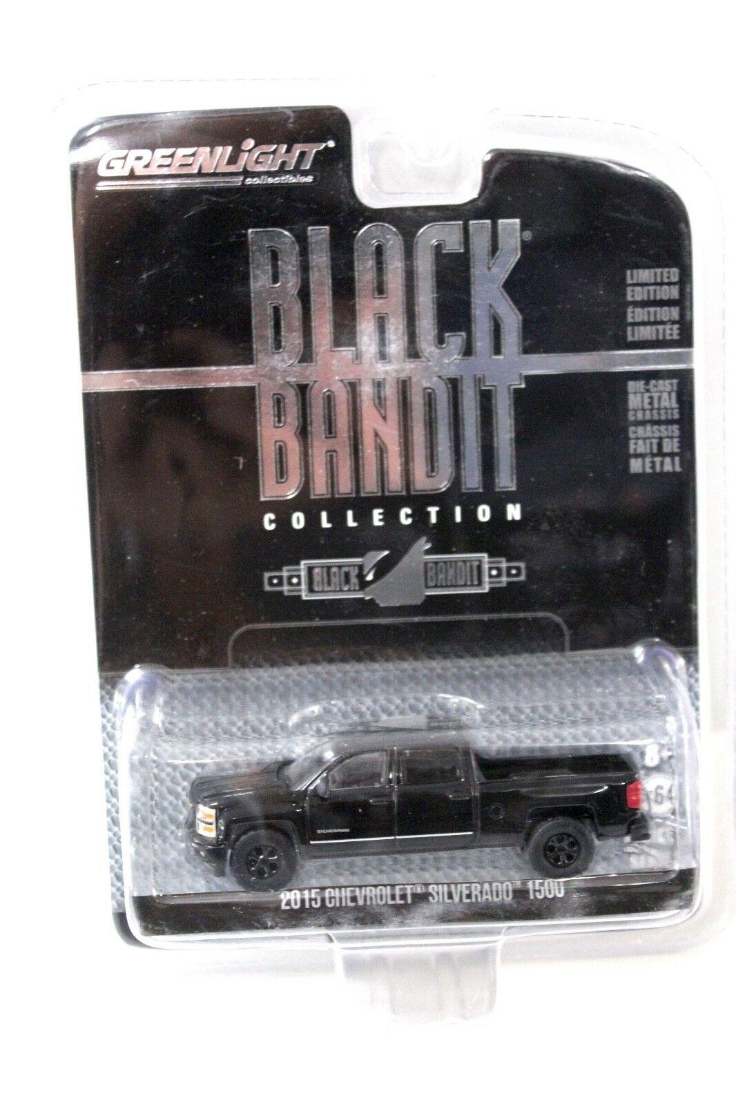 1:64 Greenlight Chevrolet Silverado 1500 *BLACK BANDIT*