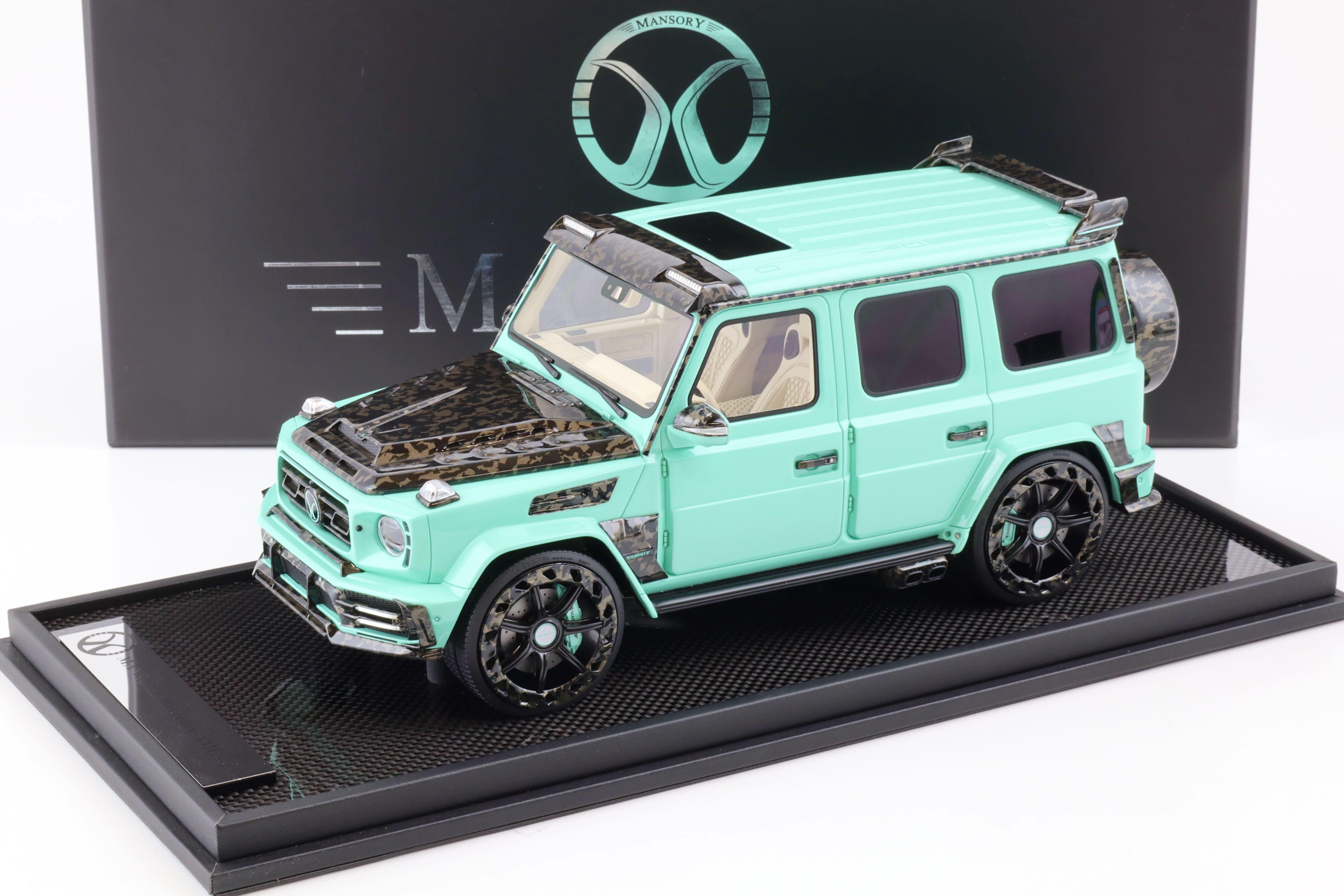 1:18 Motorhelix Mercedes G-Class G63 AMG Mansory blue - Limited 49 pcs.