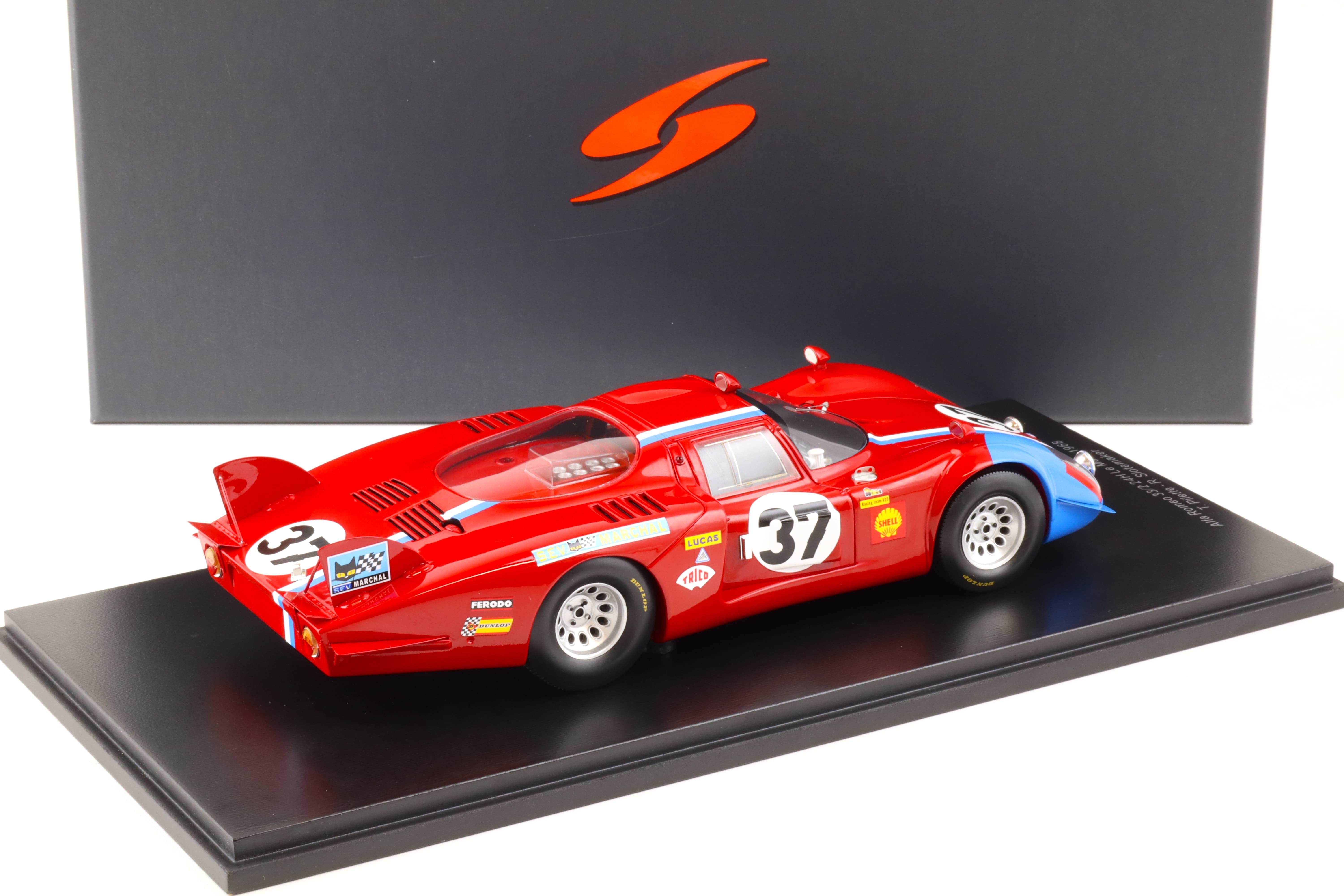 1:18 Spark Alfa Romeo 33/2 Le Mans 24h 1968 #37 Team VDS Pilette/ Slotemaker