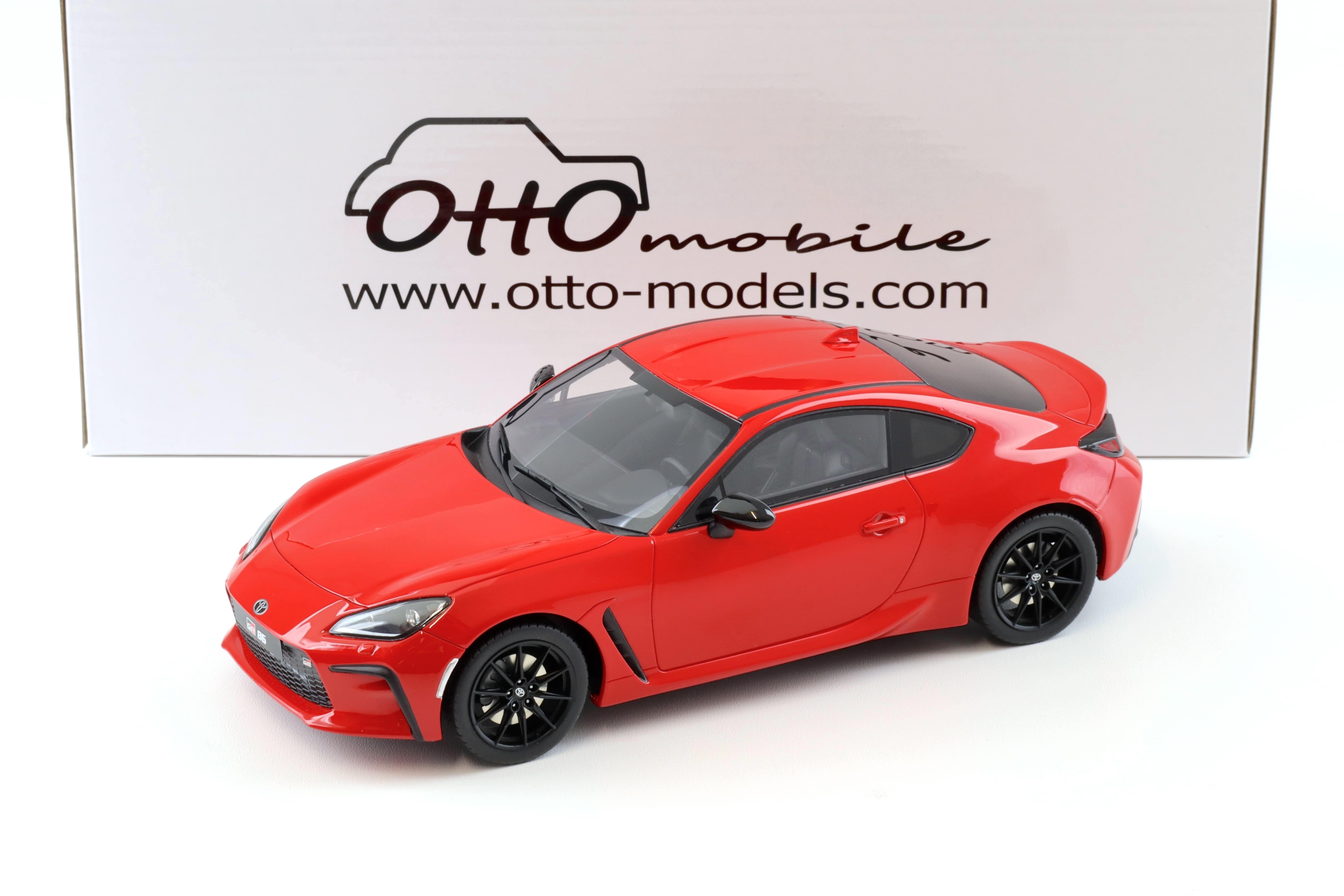 1:18 OTTO mobile OT470 Toyota GR86 Coupe 2022 Flaming red