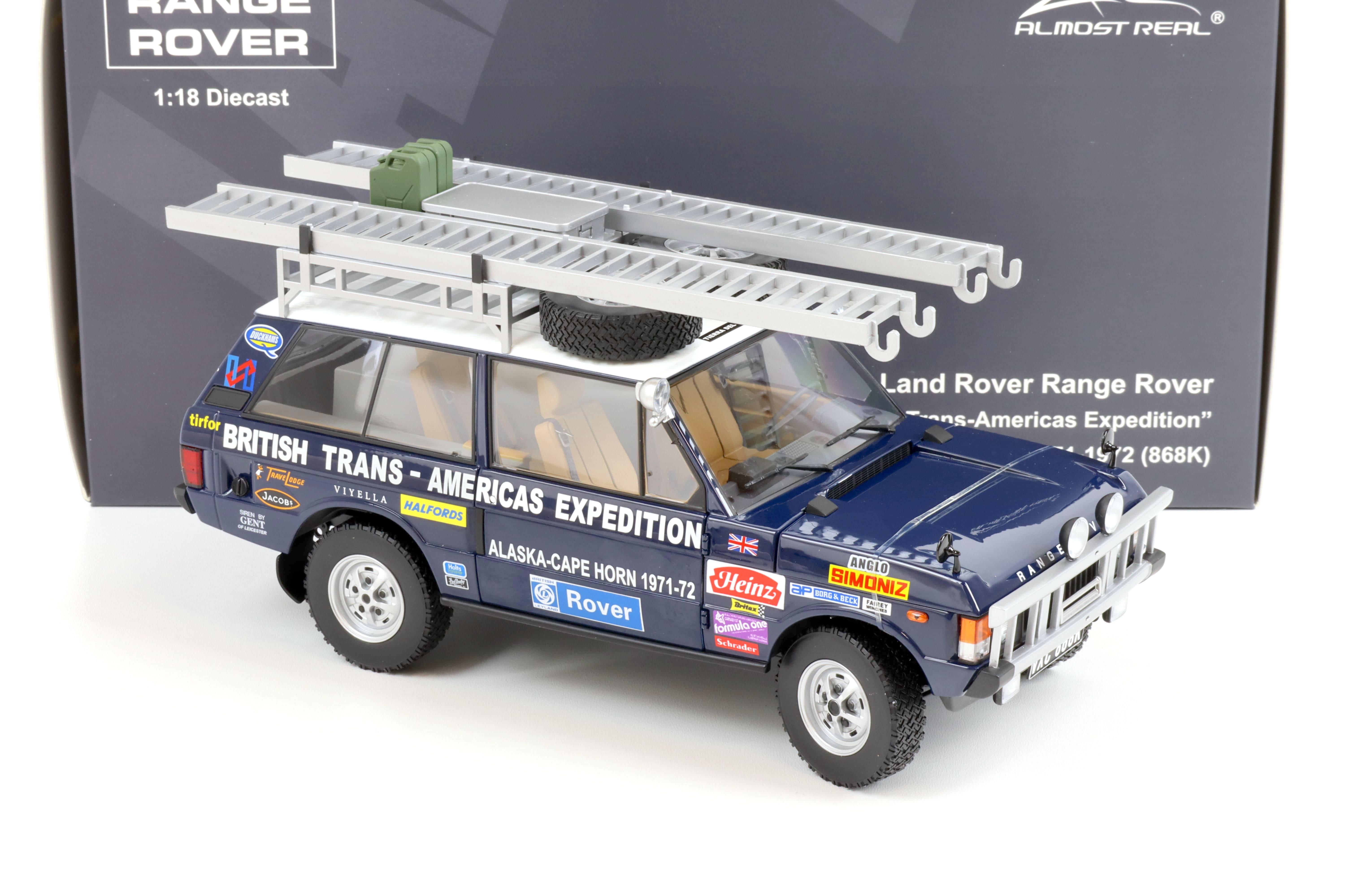 1:18 Almost Real Land Rover Range Rover Trans-Americans Expedition 868K 1971-72