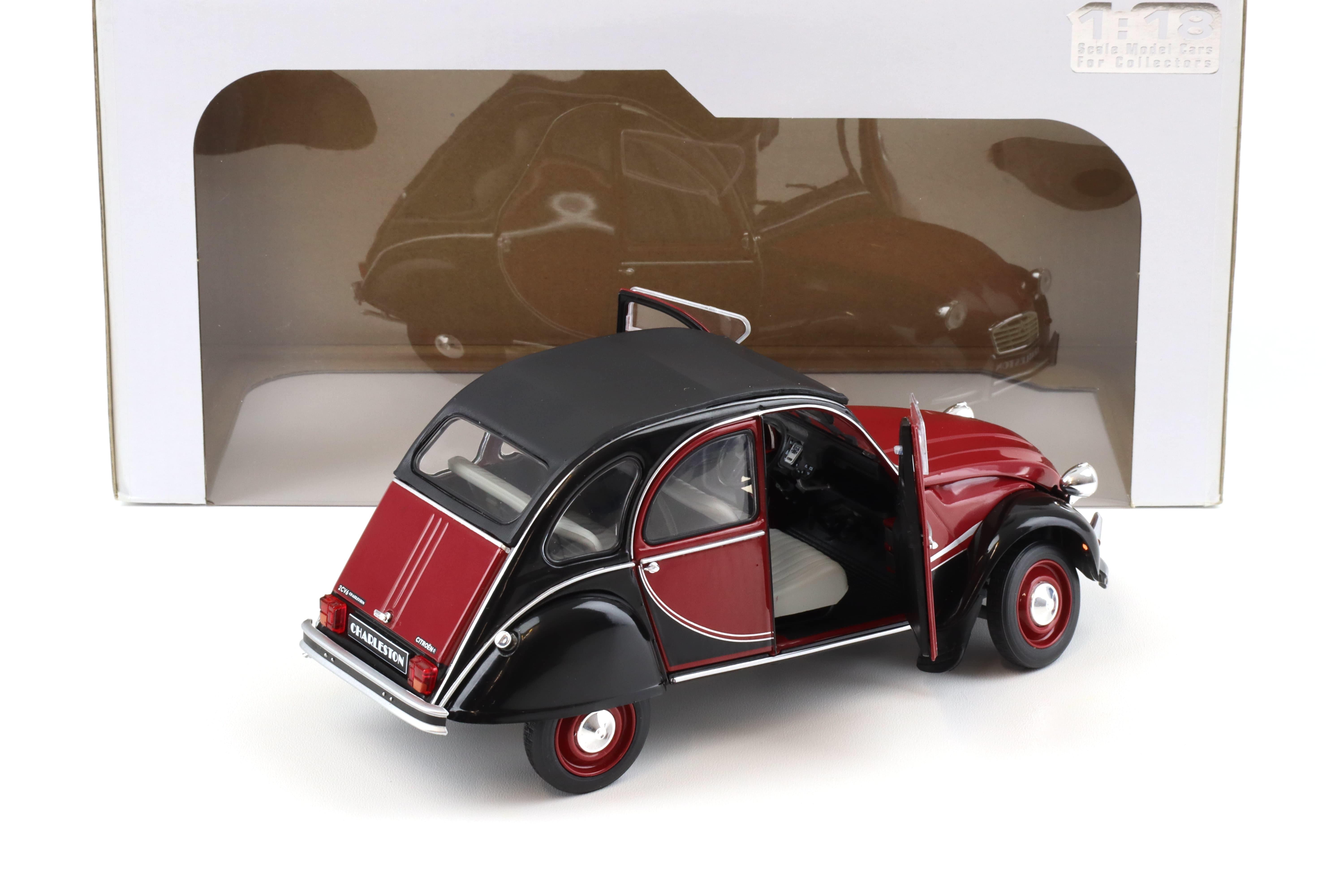 1:18 Solido Citroen 2CV 6 Charleston 1982 red/ black