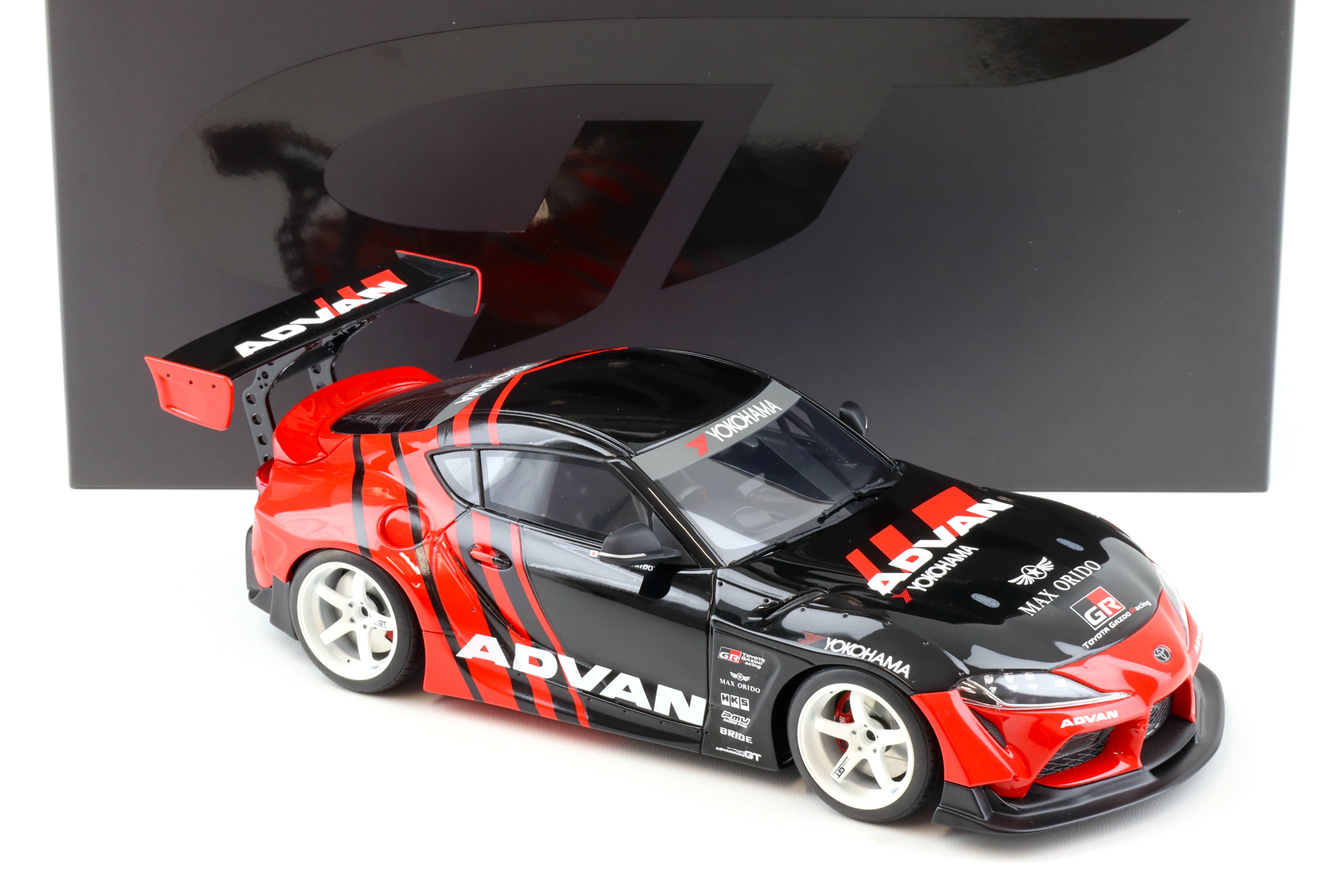 1:18 GT Spirit GT889 Toyota Supra GR by ADVAN 2020 black/ red