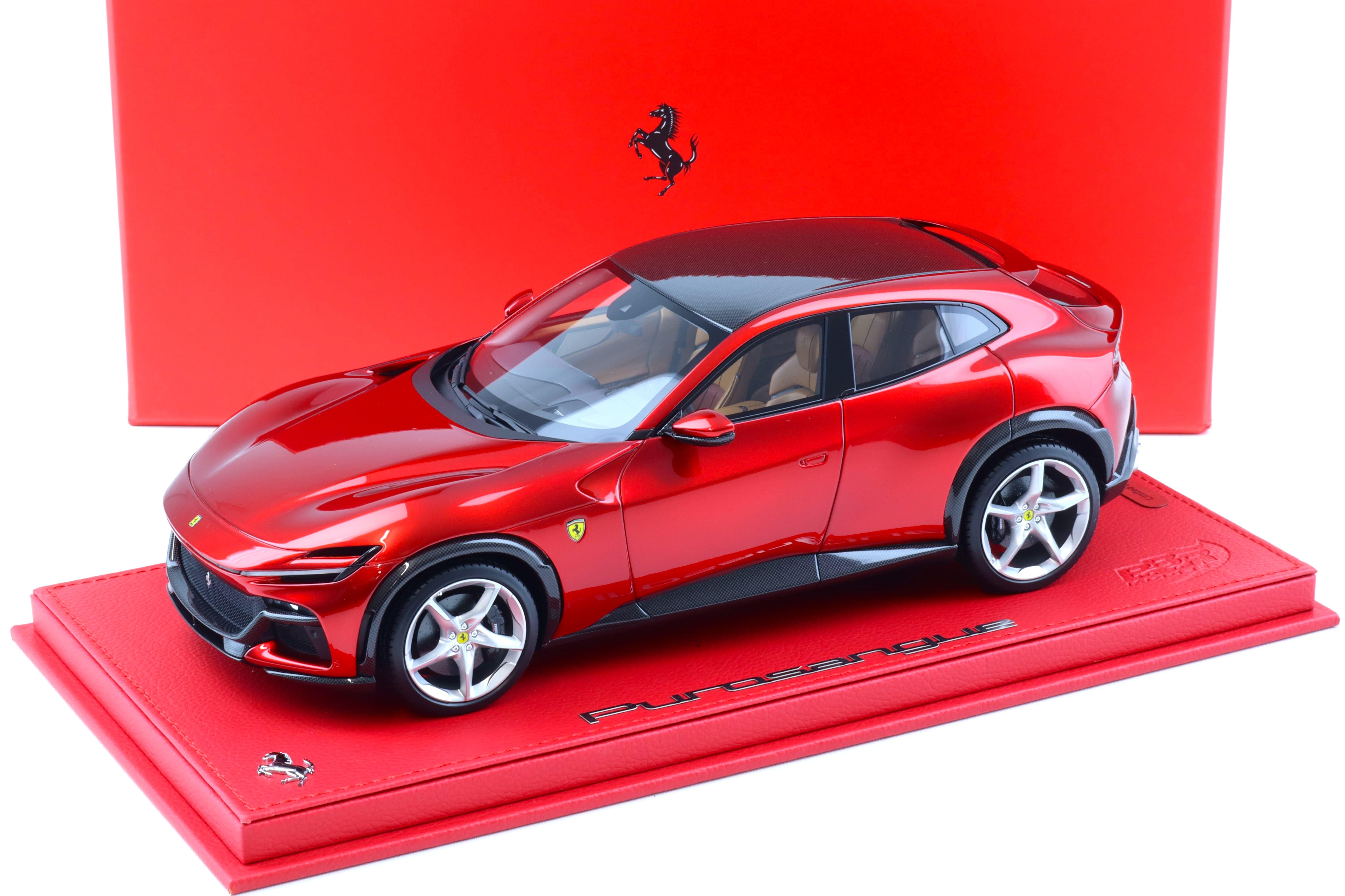 1:18 BBR Ferrari Purosangue Rosso Portofino red/ Carbon - Limited 40 pcs.