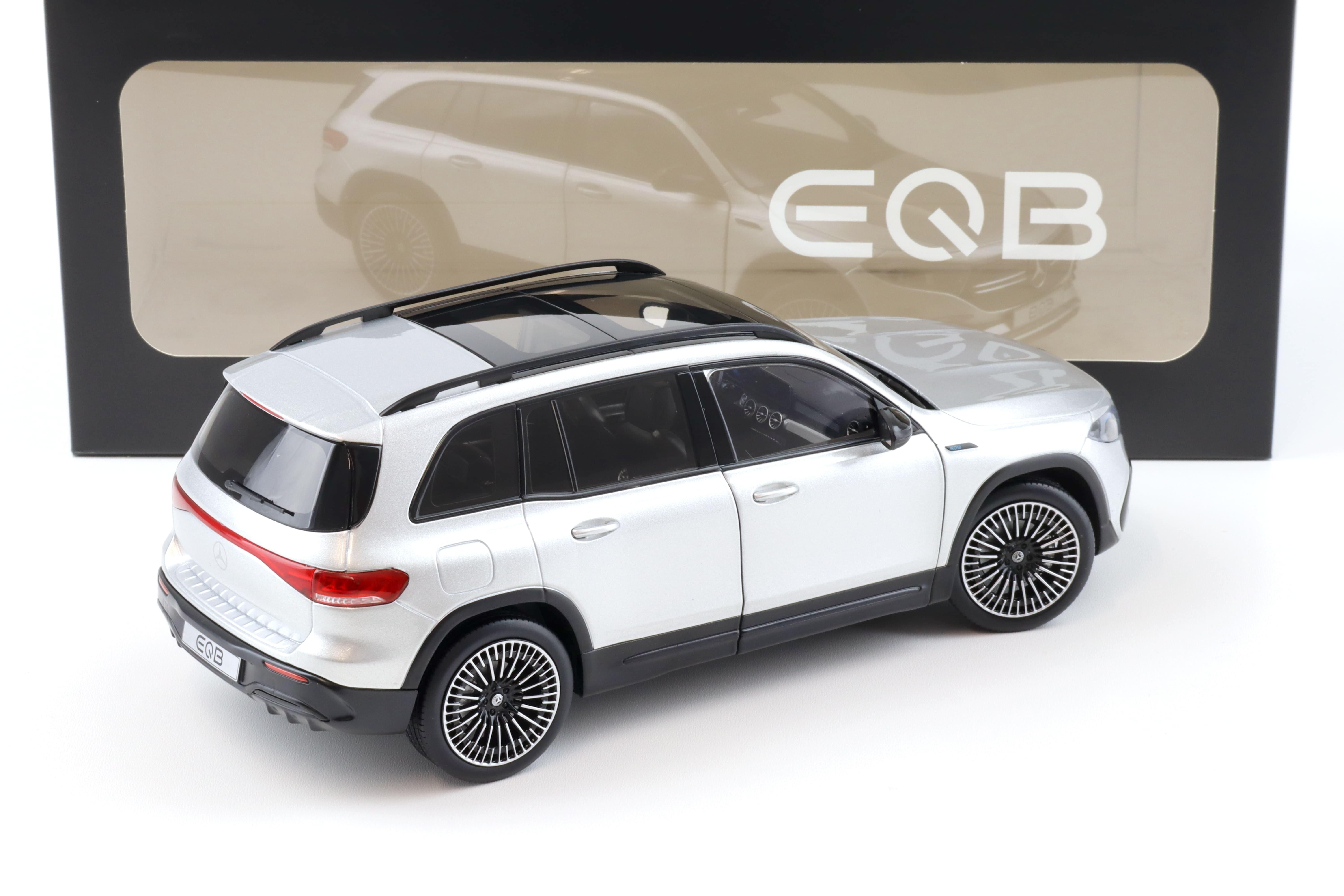 1:18 NZG Mercedes EQB AMG Line 2021 iridium silver metallic DEALER VERSION 