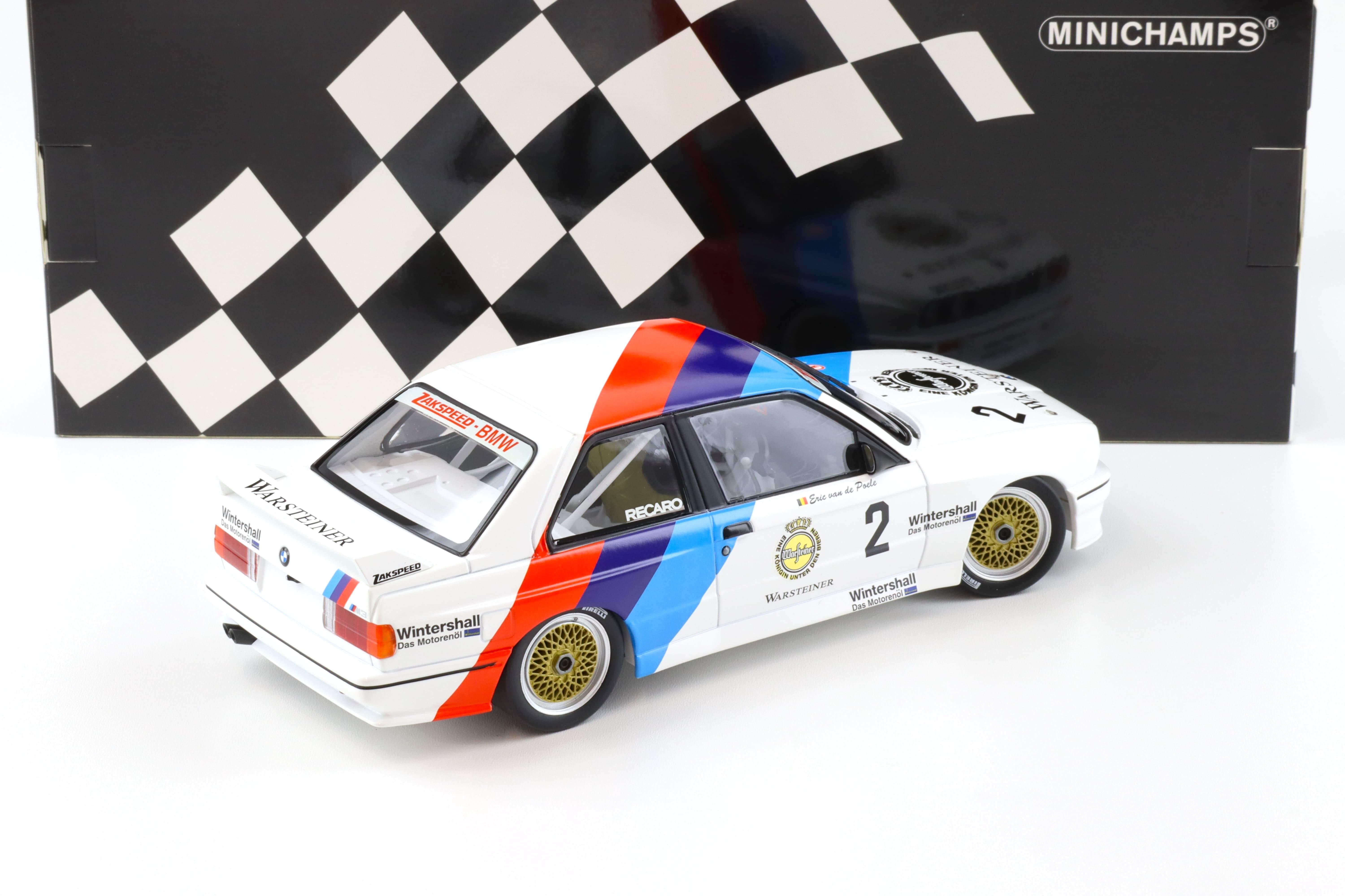 1:18 Minichamps BMW M3 E30 DTM Zackspeed E.v.d. Poele Champion DTM 1987