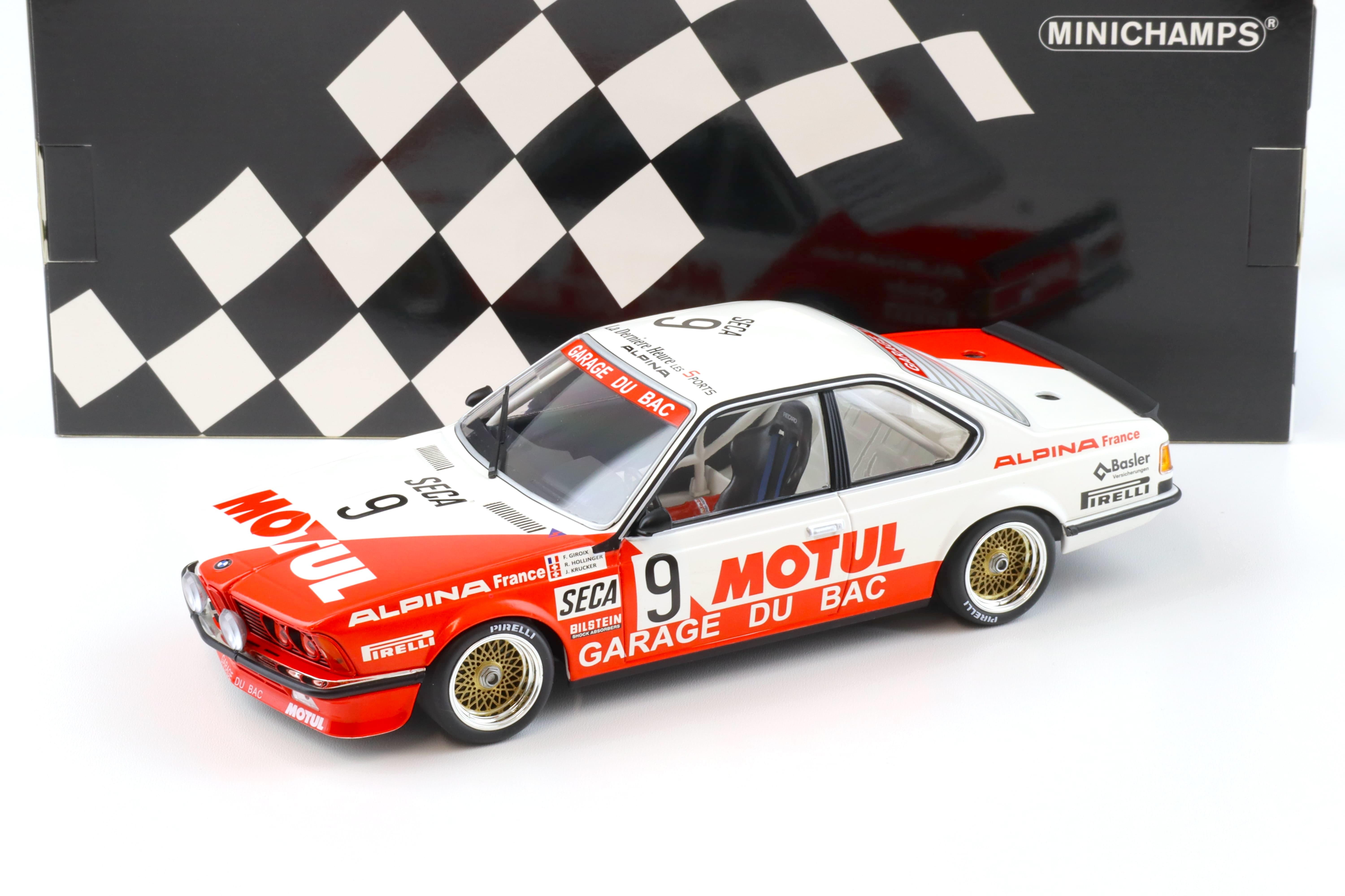 1:18 Minichamps BMW 635 CSI Garage du Bac/ Motul Spa 24h 1984 Hollinger/ Giroix/ Krucker