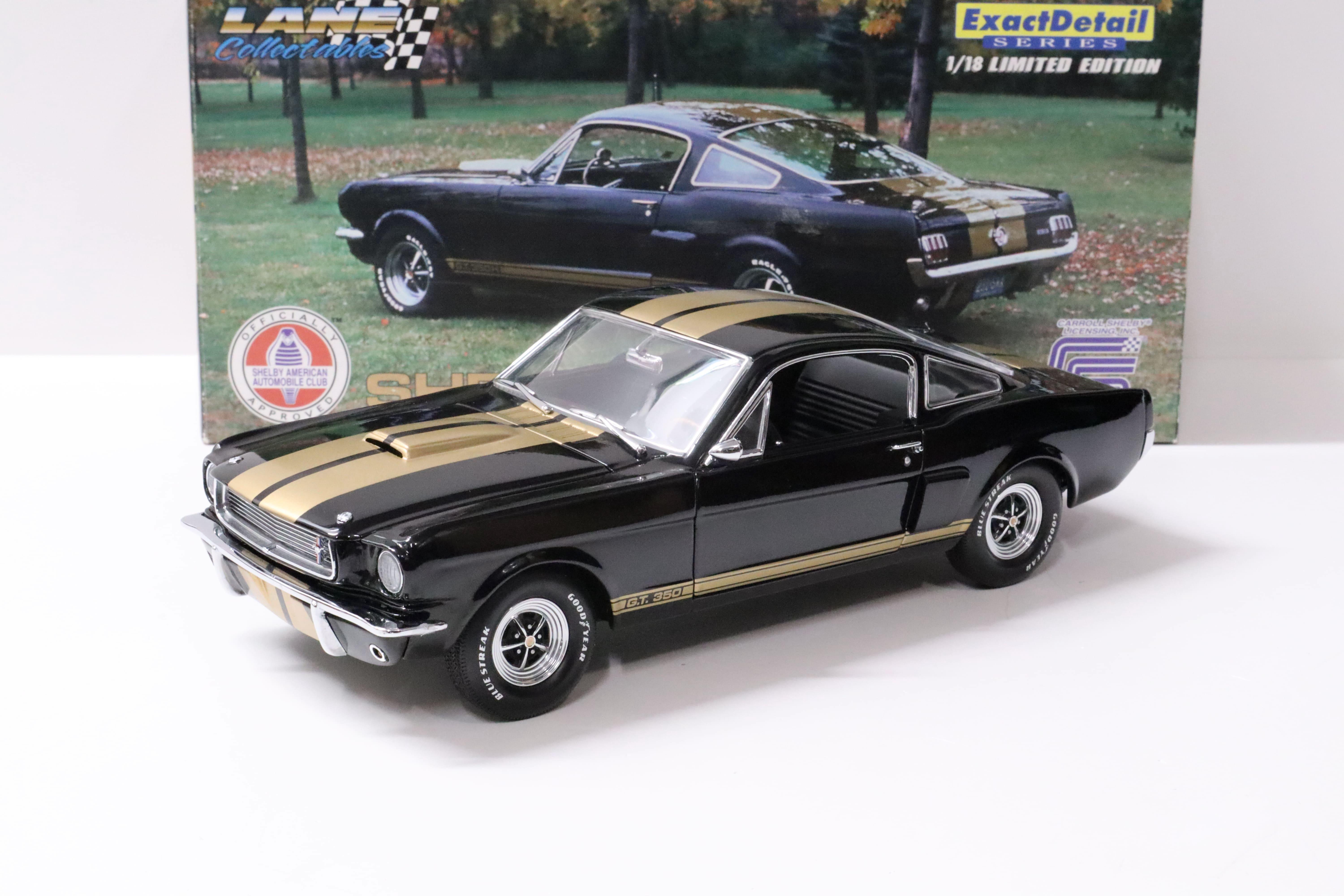 1:18 Exact Detail Shelby GT 350H Coupe 1966 black/ gold stripes