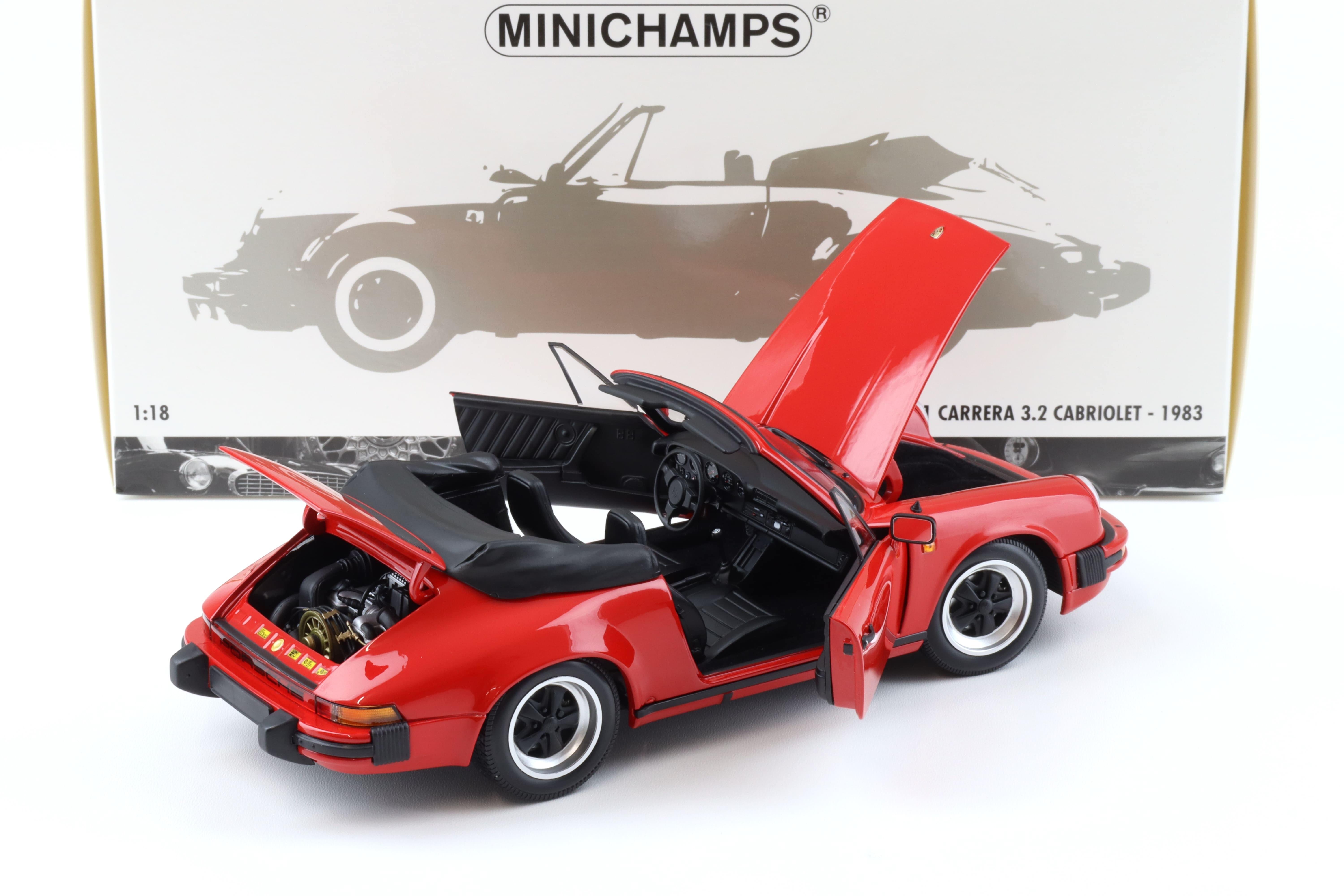 1:18 Minichamps Porsche 911 Carrera 3.2 Cabriolet 1983 red