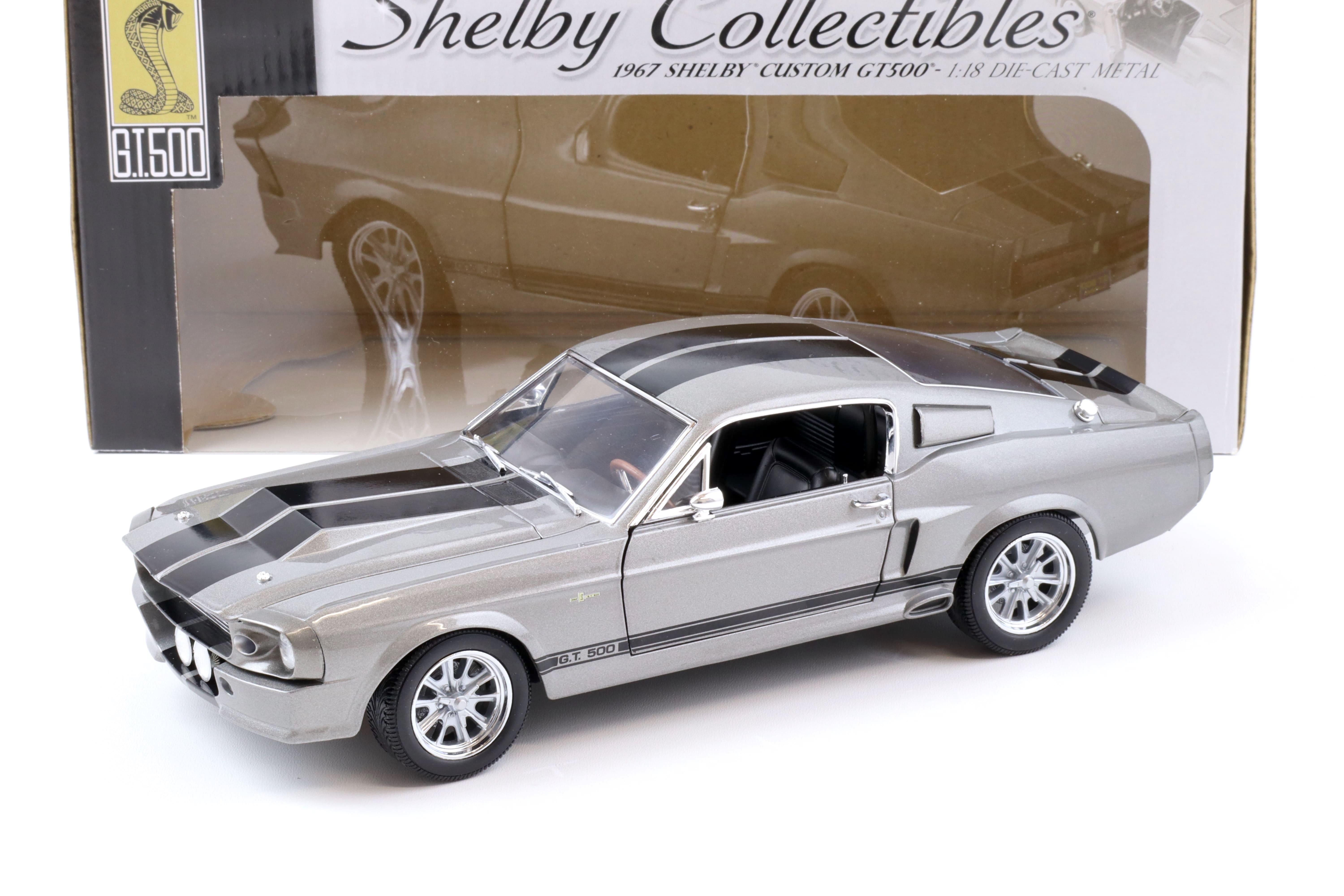 1:18 Shelby Collectibles 1967 Shelby Custom GT 500 grey/black  like ELEANOR