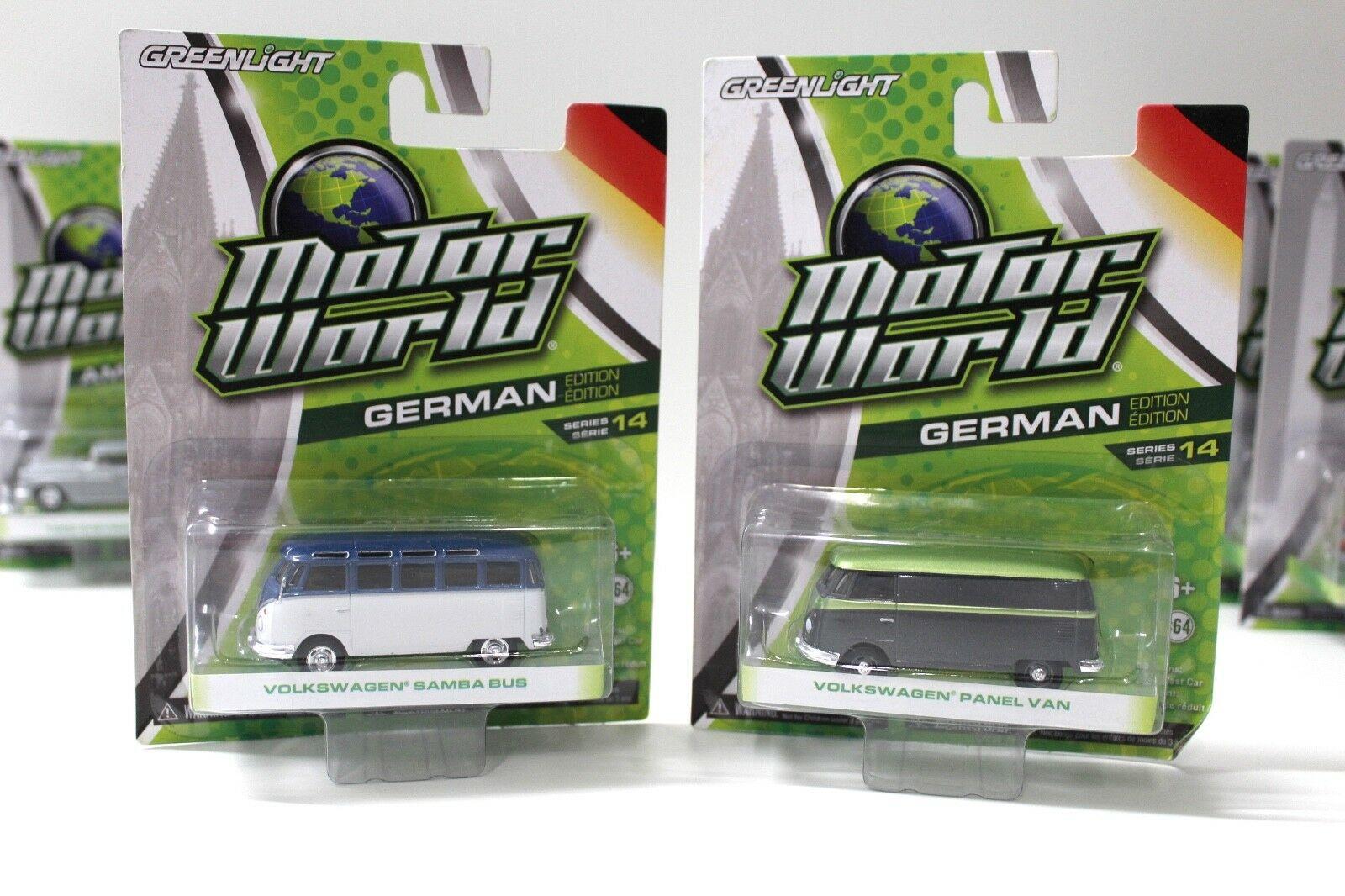 1:64 Greenlight Motor World *Series 14* VW, Ford - 6 pcs SET