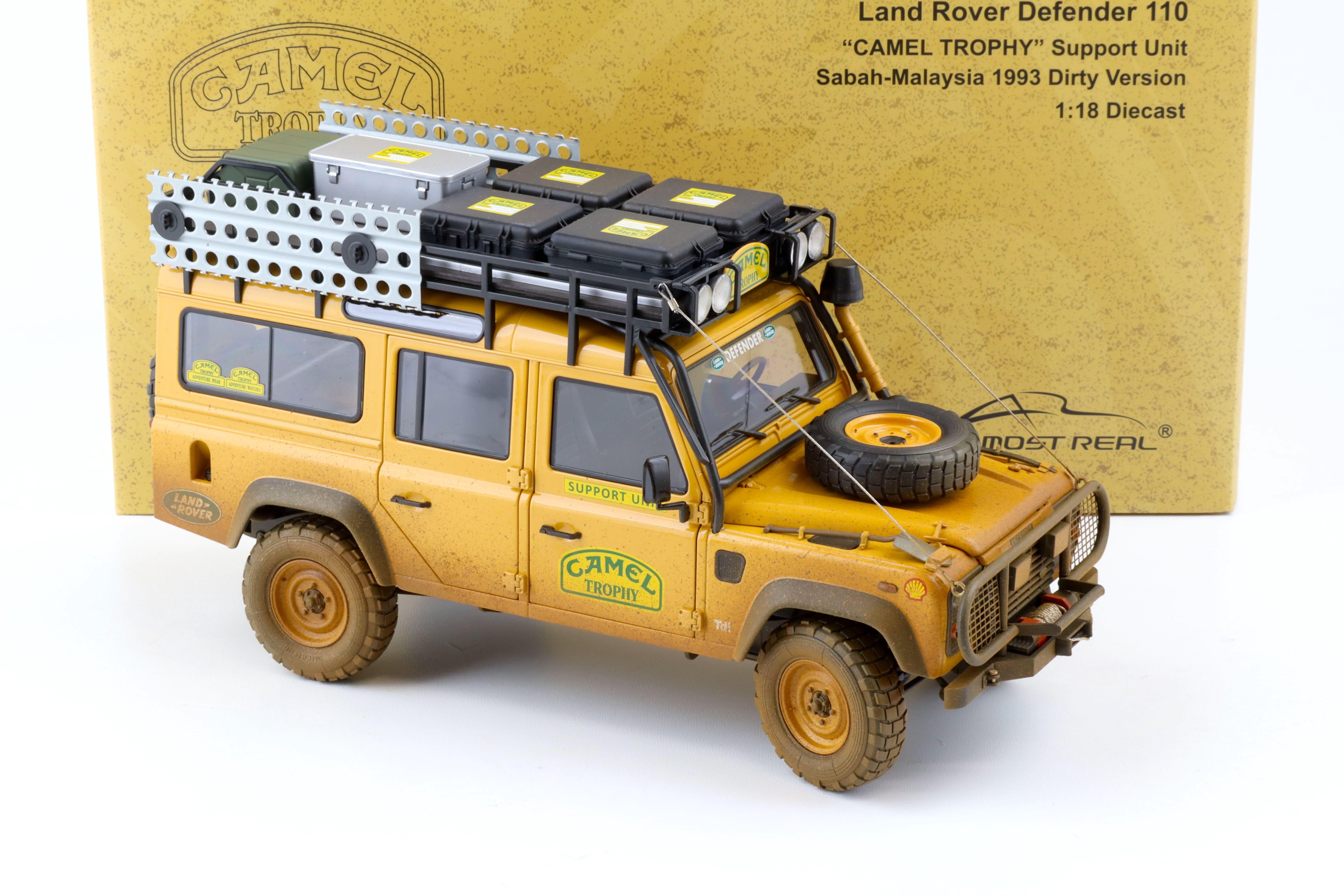 1:18 Almost Real Land Rover Defender 110 Camel Trophy Support Unit 1993 Dirty Version