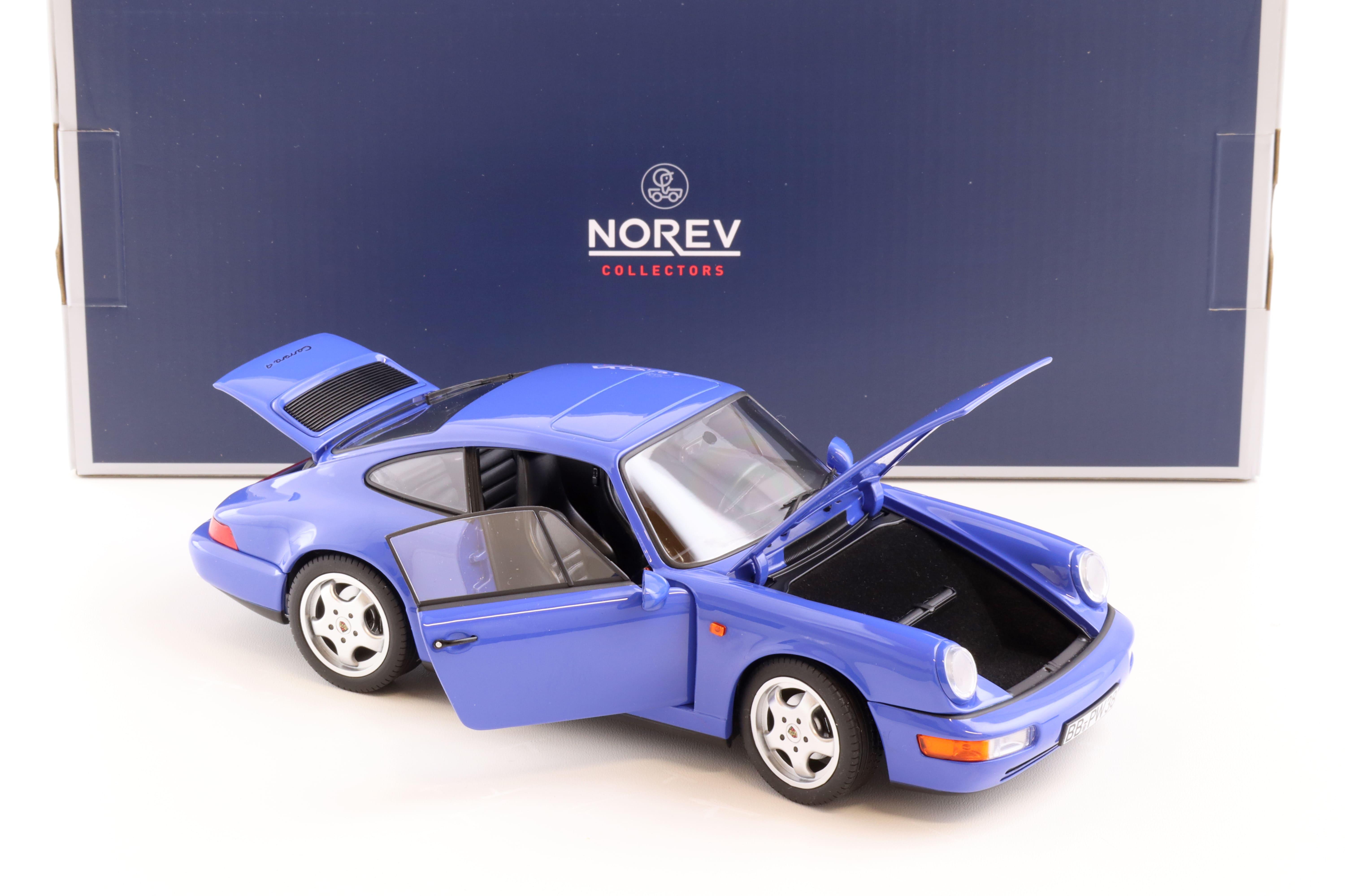 1:18 Norev Porsche 911 (964) Carrera 4 Coupe 1990 Maritim blue - Limited 504 pcs.