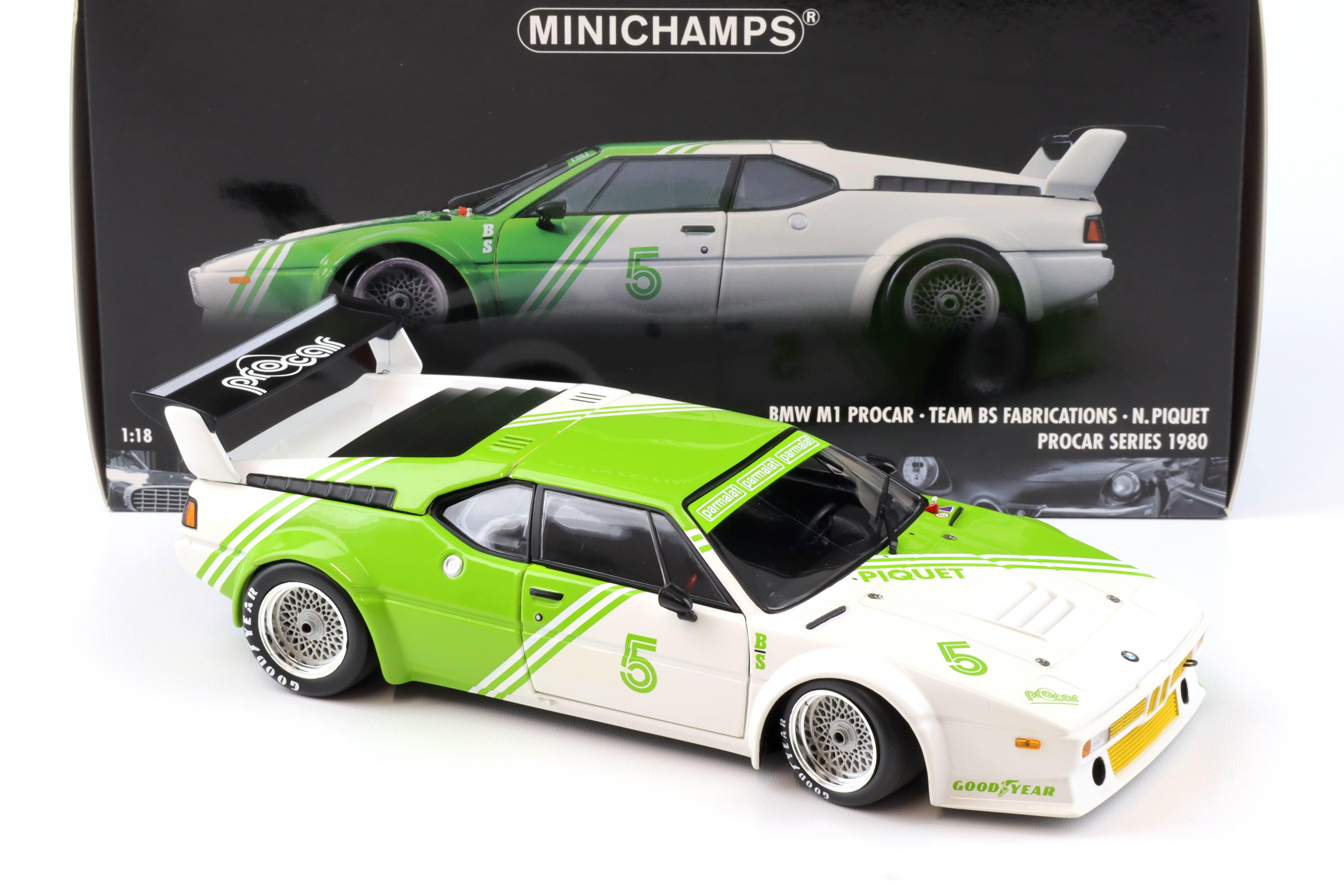 1:18 Minichamps BMW M1 Procar Team BS Fabrications #5 Piquet Procar Series 1980