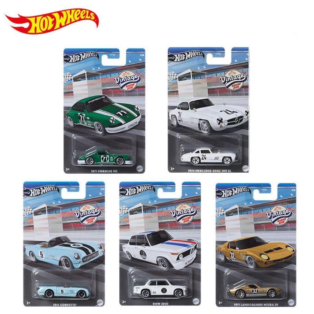 1:64 Hot Wheels 2024 Vintage Racing Club Pack 5 pcs. 979A BMW, Porsche